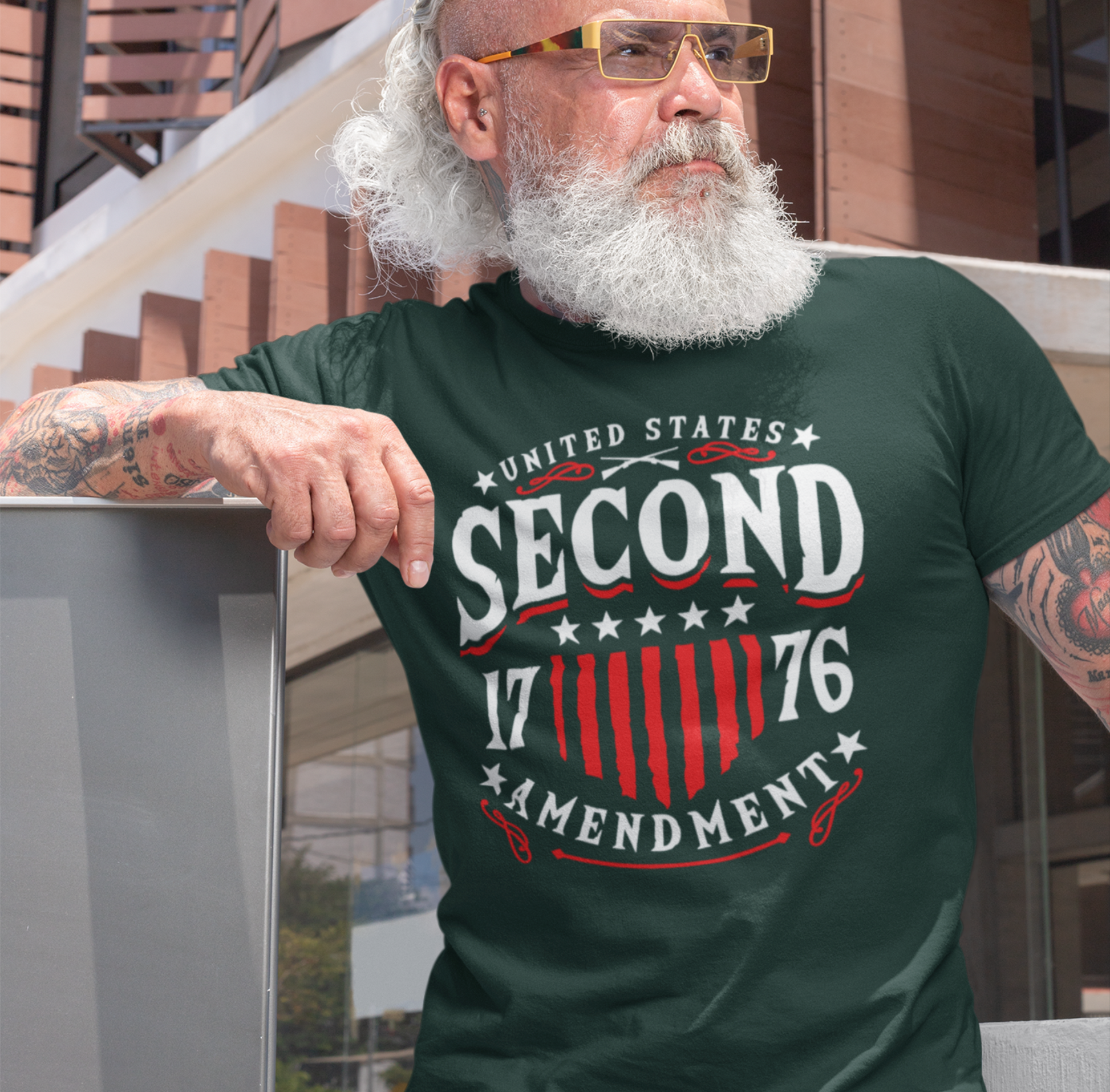 United States 2nd Amendment, 1776 Unisex T-Shirt, Patriotic Tee, Freedom Liberty Tee, 2nd Amendment Merch, American Patriot Top - Premium T-Shirt from Printify - Just $26.99! Shop now at Old Glory 1776 Apparel