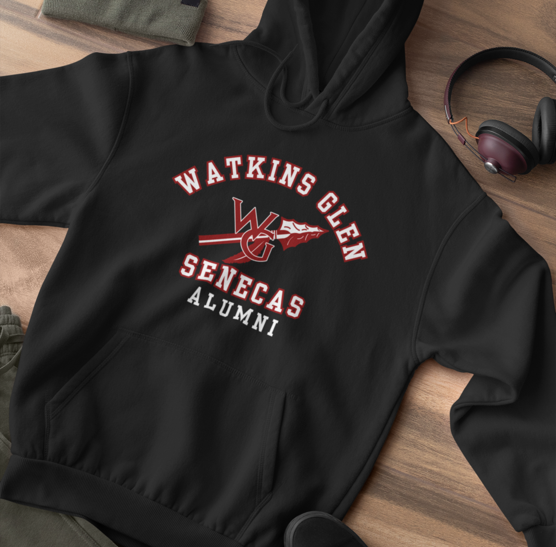 Watkins Glen Senecas Alumni Unisex Heavy Blend™ Hooded Sweatshirt. School Spirit, School Pride - Premium Hoodie from Printify - Just $39.99! Shop now at Old Glory 1776 Apparel