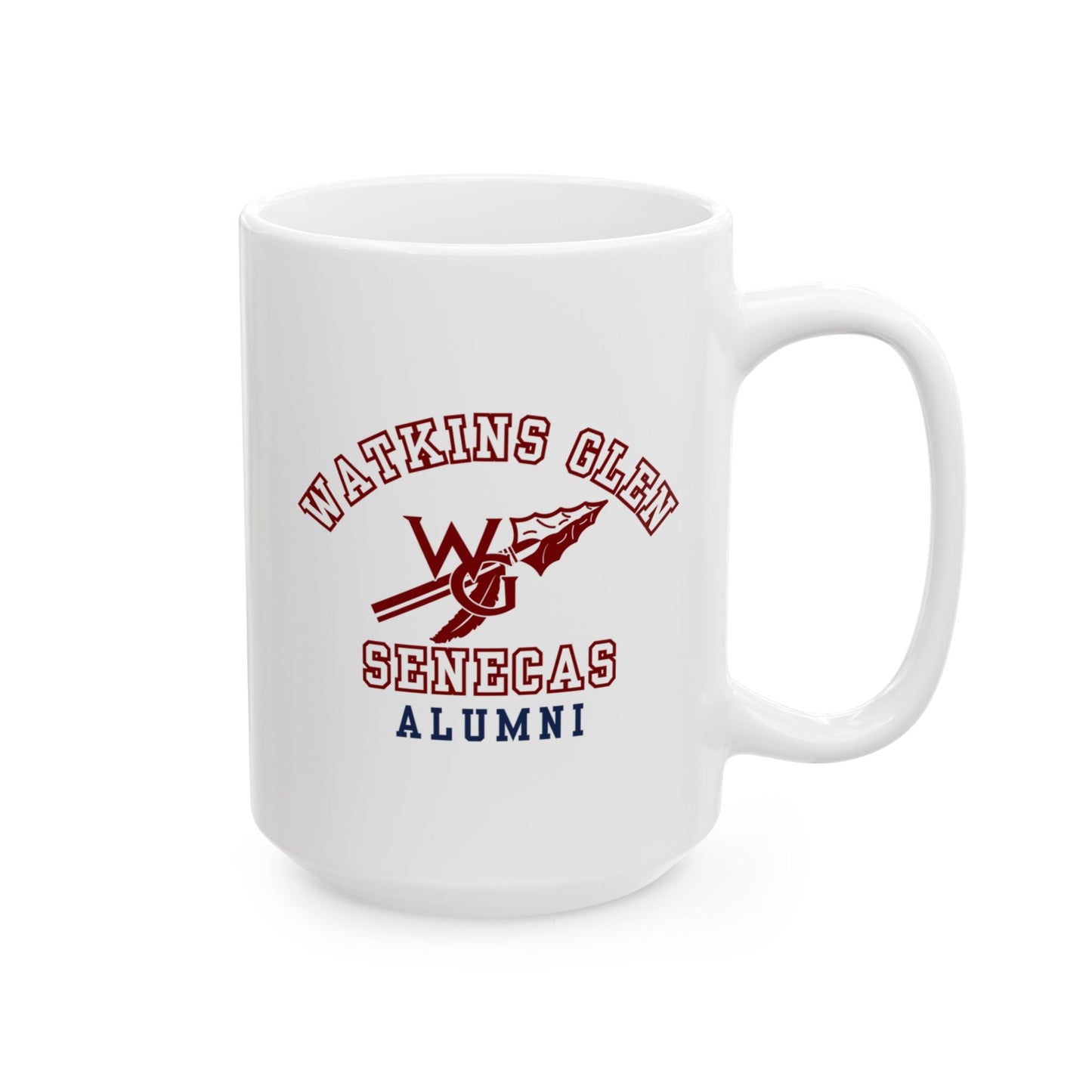 Watkins Glen Senecas Alumni White Mug (11oz, 15oz) - Premium Mug from Printify - Just $19.99! Shop now at Old Glory 1776 Apparel