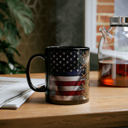 2nd Amendment Flag W/ Rifle Black Mug (11oz, 15oz) - Premium Mug from Old Glory 1776 Apparel - Just $19.99! Shop now at Old Glory 1776 Apparel