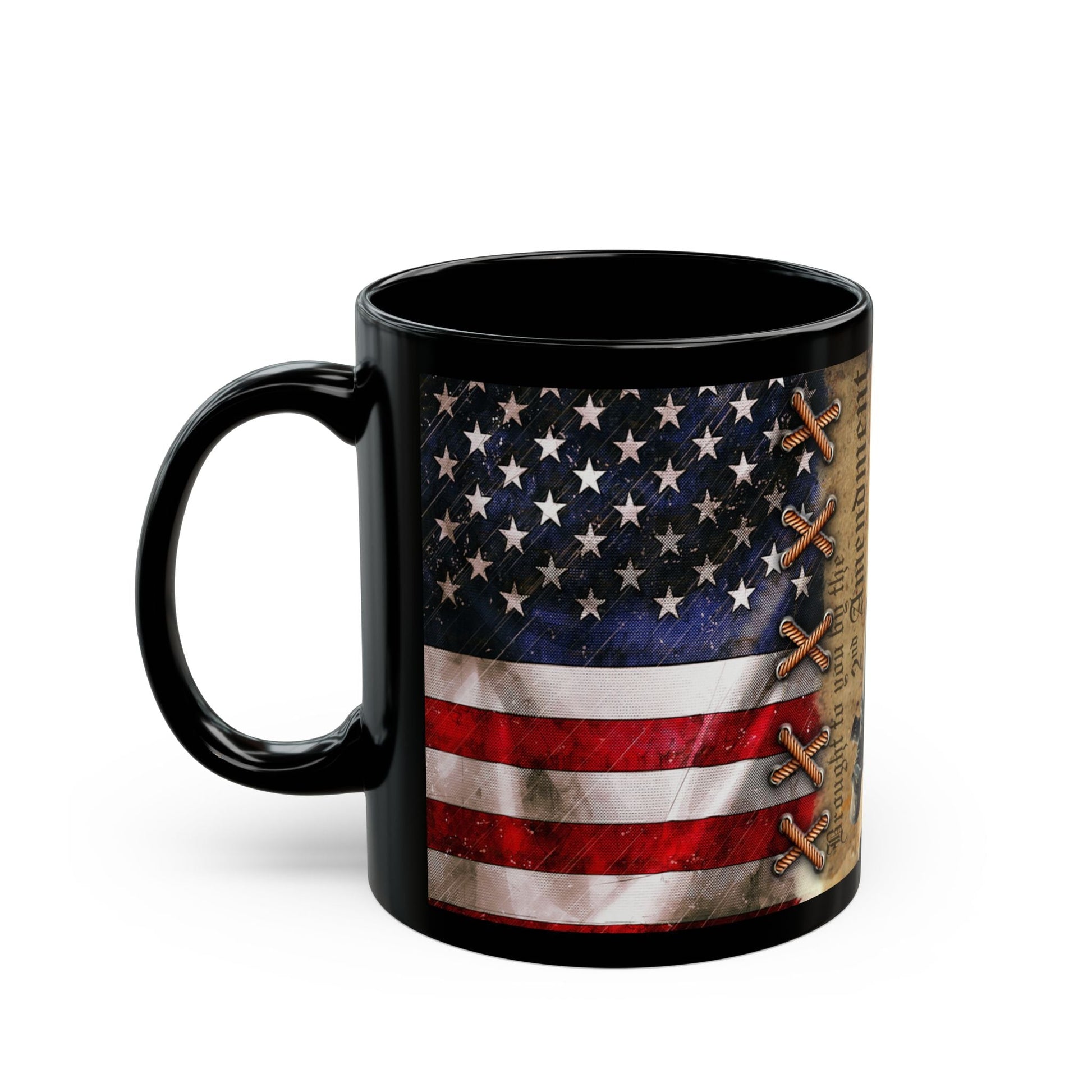 2nd Amendment Flag W/ Rifle Black Mug (11oz, 15oz) - Premium Mug from Old Glory 1776 Apparel - Just $19.99! Shop now at Old Glory 1776 Apparel