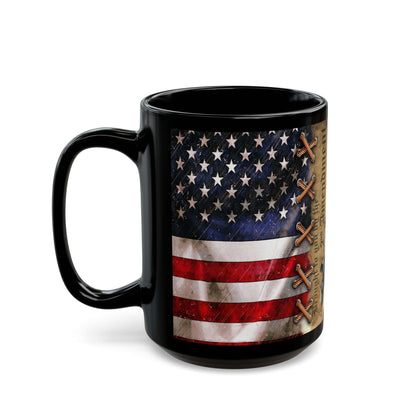 2nd Amendment Flag W/ Rifle Black Mug (11oz, 15oz) - Premium Mug from Old Glory 1776 Apparel - Just $19.99! Shop now at Old Glory 1776 Apparel