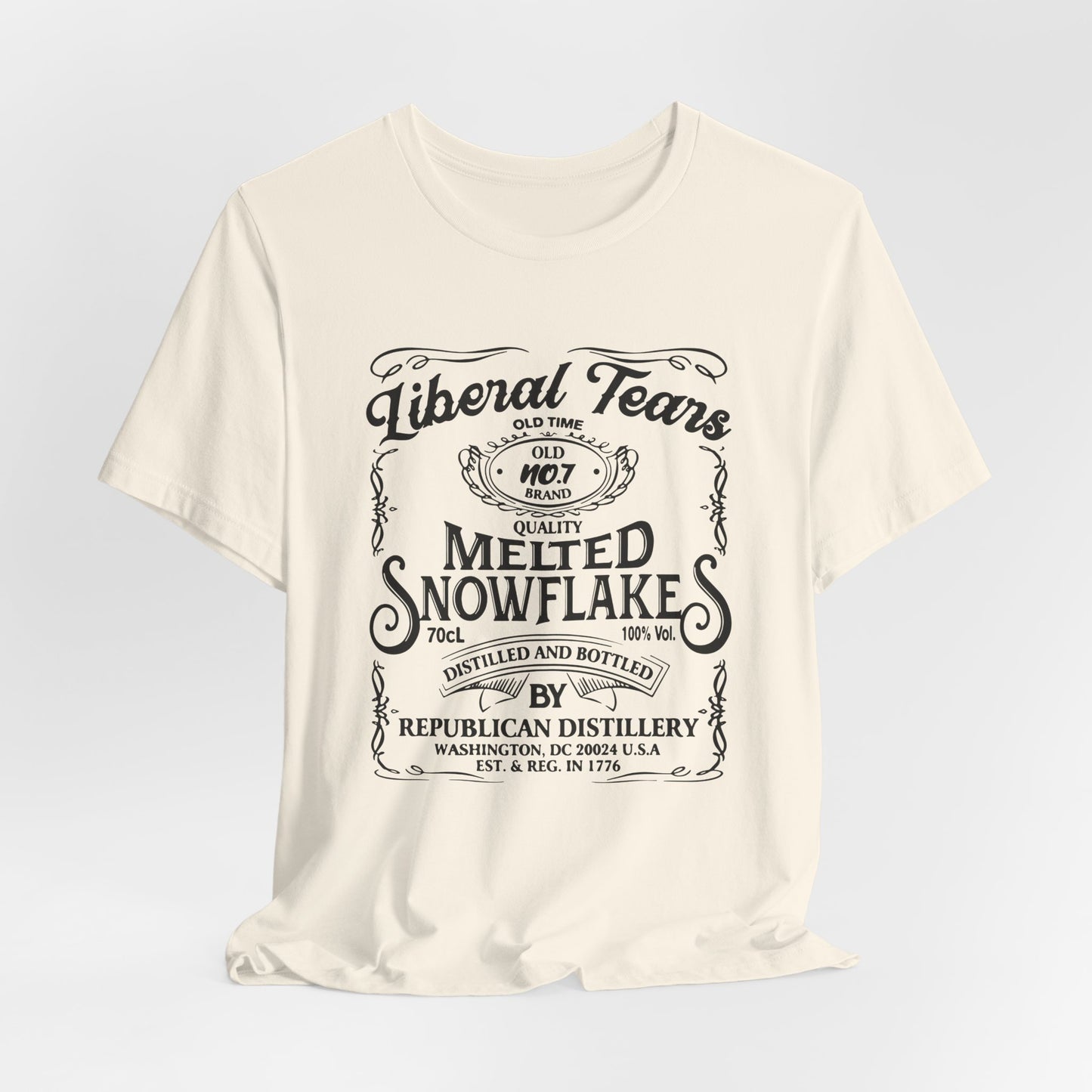 Liberal Tears Quality Melted Snowflakes Unisex T-Shirt, Political Statement, Independence Day Gift. Protest statements - Premium T-Shirt from Old Glory 1776 Apparel - Just $26.99! Shop now at Old Glory 1776 Apparel