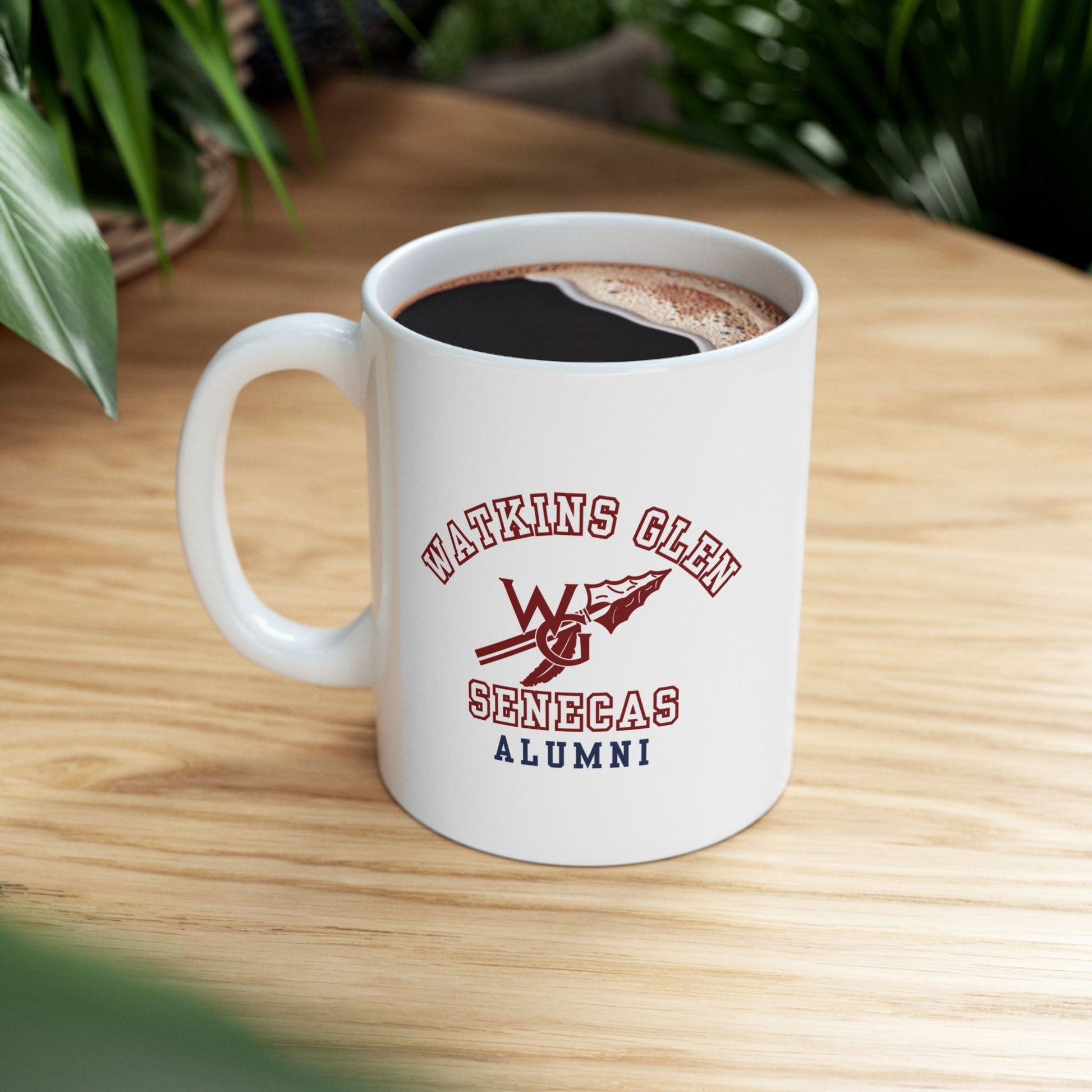 Watkins Glen Senecas Alumni White Mug (11oz, 15oz) - Premium Mug from Printify - Just $19.99! Shop now at Old Glory 1776 Apparel