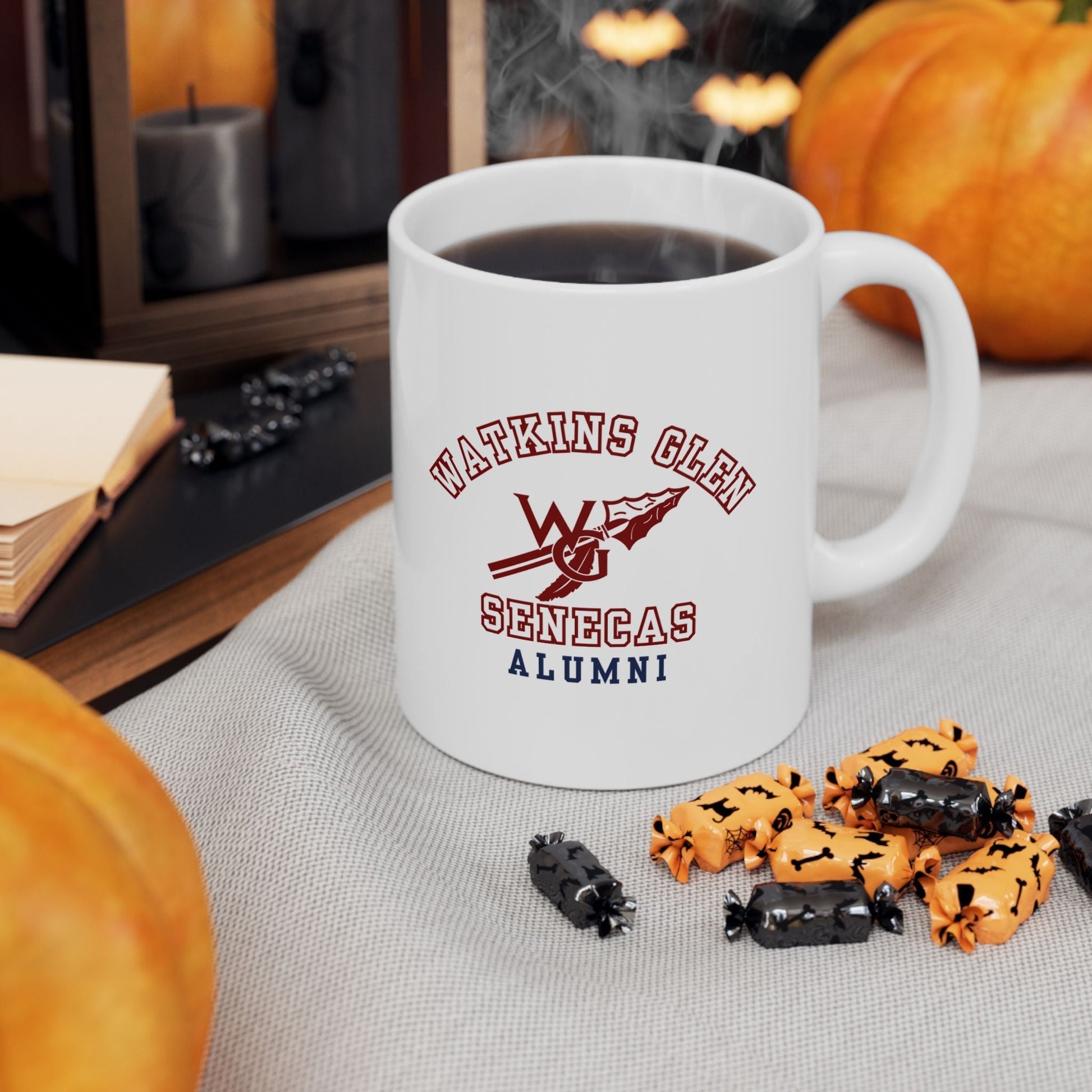 Watkins Glen Senecas Alumni White Mug (11oz, 15oz) - Premium Mug from Printify - Just $19.99! Shop now at Old Glory 1776 Apparel