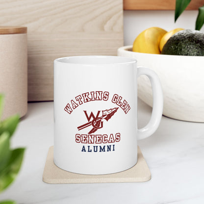 Watkins Glen Senecas Alumni White Mug (11oz, 15oz) - Premium Mug from Printify - Just $19.99! Shop now at Old Glory 1776 Apparel