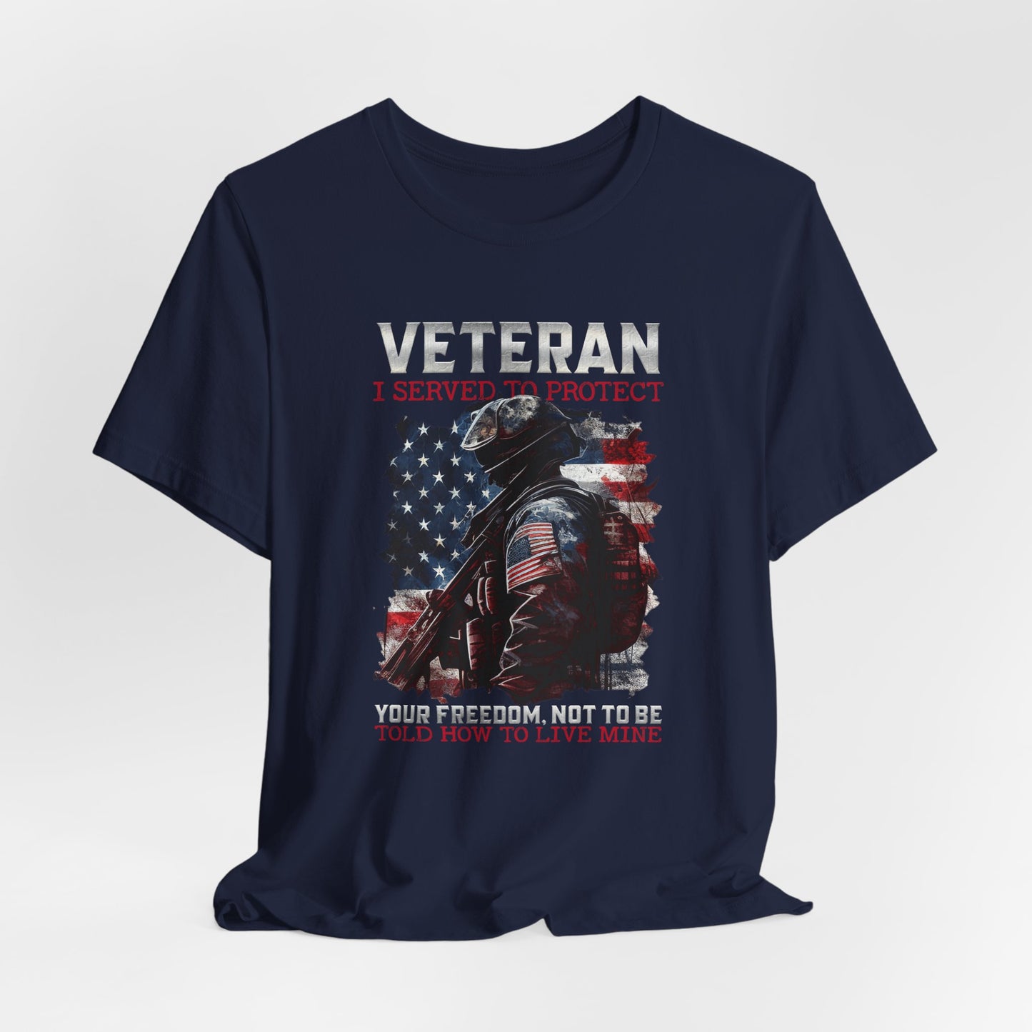 Veteran I served to protect Unisex t-shirt - Premium T-Shirt from Printify - Just $26.99! Shop now at Old Glory 1776 Apparel