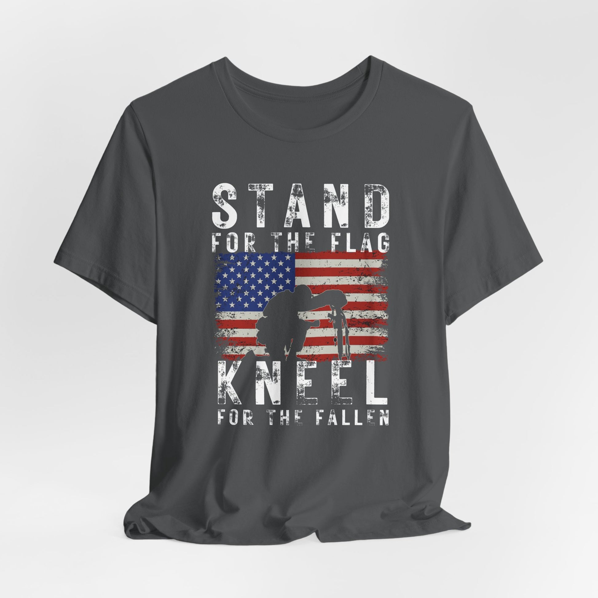 Stand for the Flag Kneel for the fallen premium unisex T-Shirt - Premium T-Shirt from Printify - Just $26.99! Shop now at Old Glory 1776 Apparel