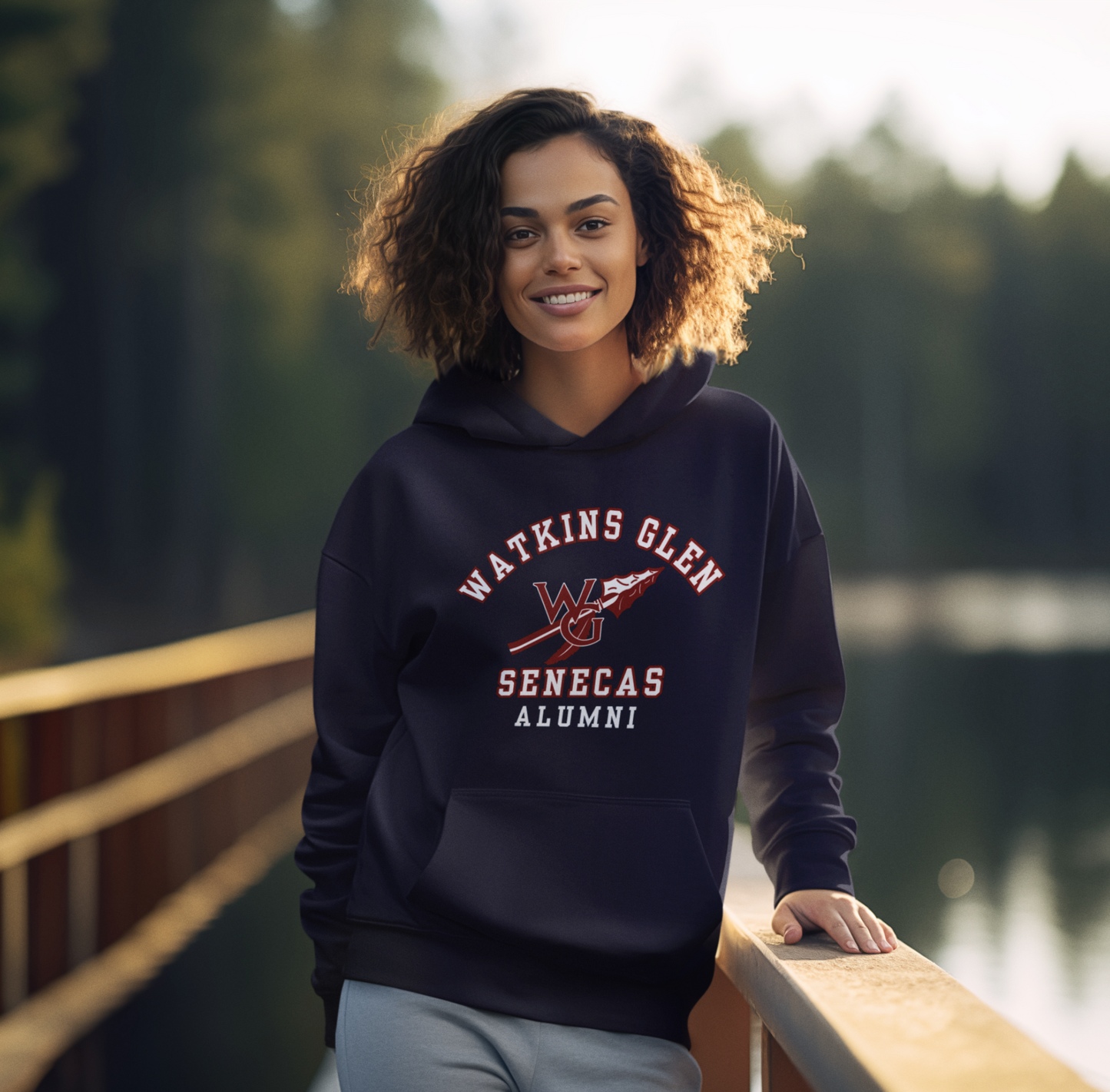 Watkins Glen Senecas Alumni Unisex Heavy Blend™ Hooded Sweatshirt. School Spirit, School Pride - Premium Hoodie from Old Glory 1776 Apparel - Just $39.99! Shop now at Old Glory 1776 Apparel