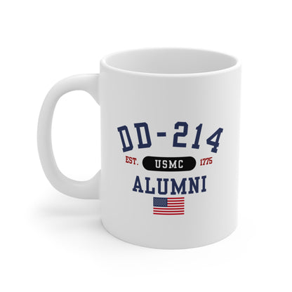 DD-214 Alumni Mug, (USMC) 11oz-15oz - Veteran Gift, Military Retirement, Gift for Soldier, Marine Veteran Coffee Cup - Premium Mug from Old Glory 1776 Apparel - Just $19.99! Shop now at Old Glory 1776 Apparel