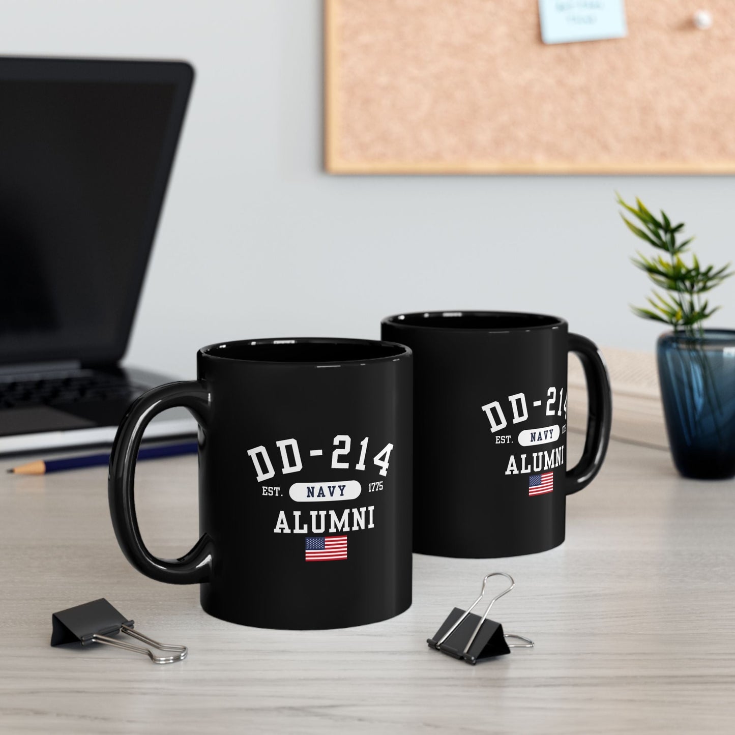 DD-214 Alumni (U.S. Navy) Black Mug - 11oz-15oz, Military Retirement Gift, Patriotic Mug - Premium Mug from Old Glory 1776 Apparel - Just $19.99! Shop now at Old Glory 1776 Apparel