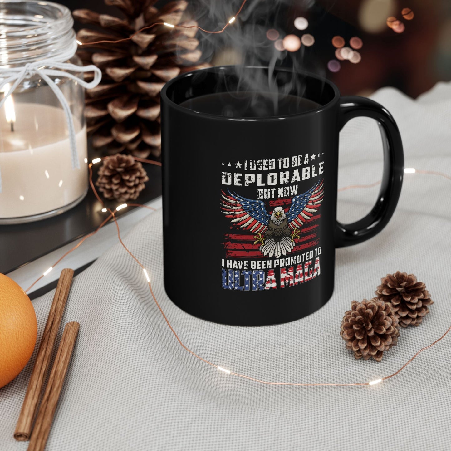 I Used To Be a Deplorable Deplorable Black Mug (11oz, 15oz) Make America Great Again, Trump Supporter Gift, MAGA Mug - Premium Mug from Old Glory 1776 Apparel - Just $19.99! Shop now at Old Glory 1776 Apparel