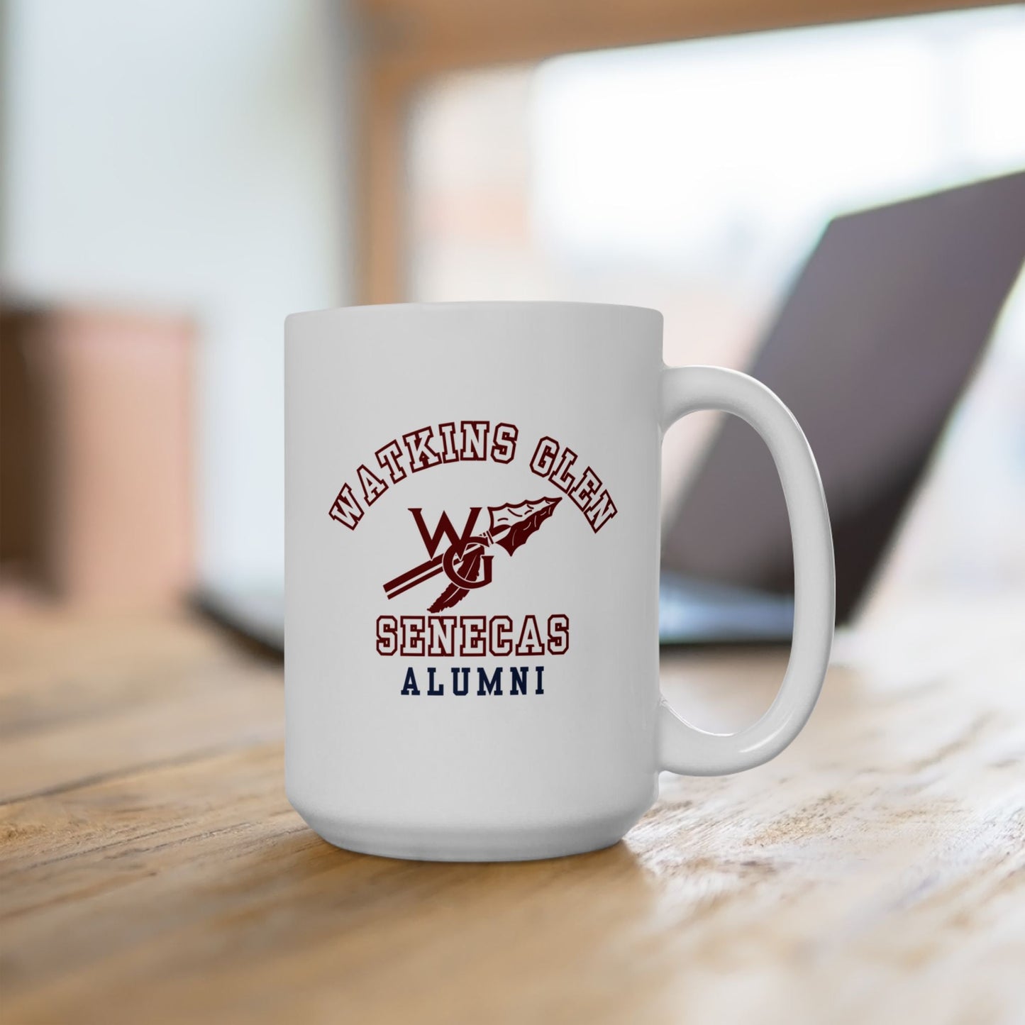 Watkins Glen Senecas Alumni White Mug (11oz, 15oz) - Premium Mug from Printify - Just $19.99! Shop now at Old Glory 1776 Apparel