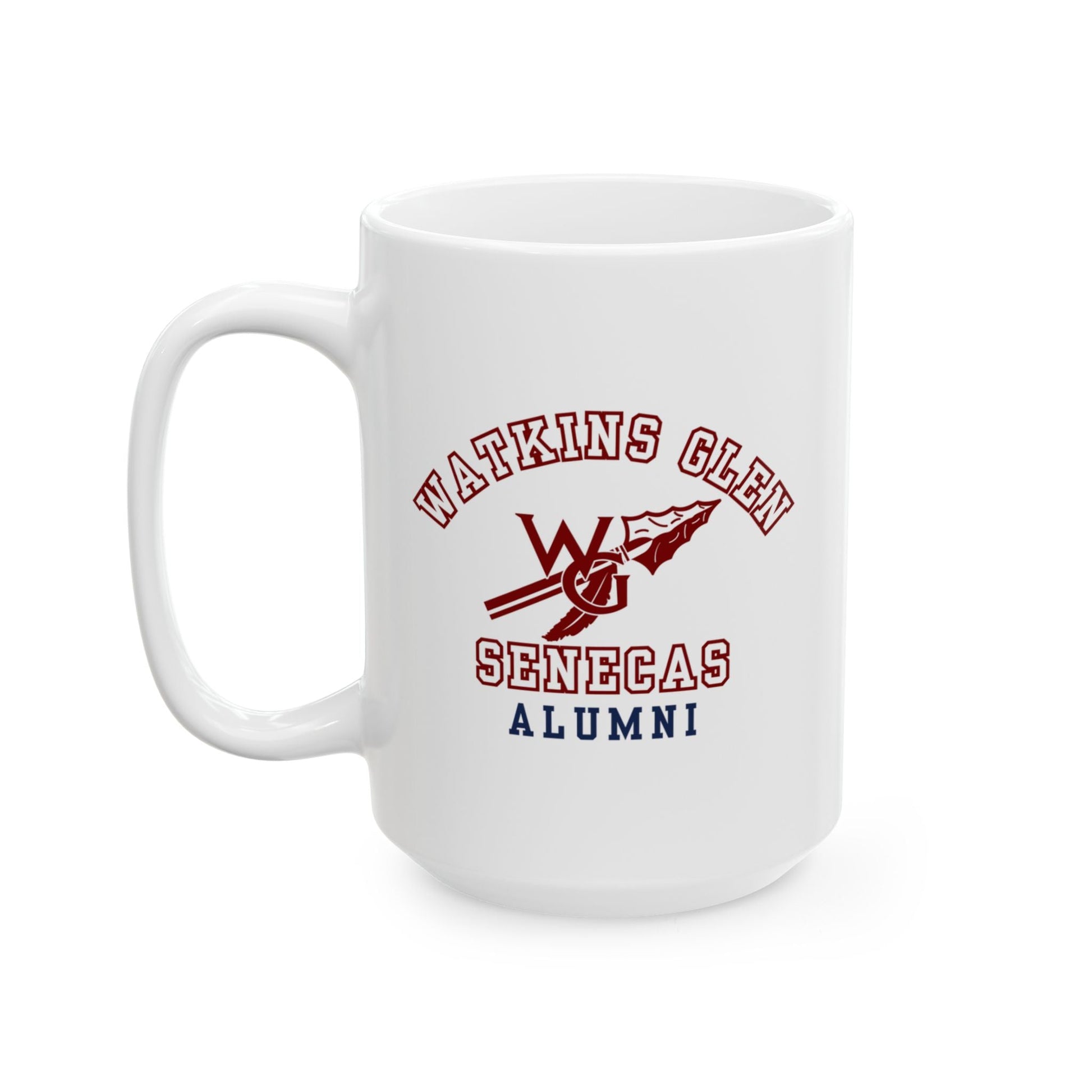 Watkins Glen Senecas Alumni White Mug (11oz, 15oz) - Premium Mug from Printify - Just $19.99! Shop now at Old Glory 1776 Apparel