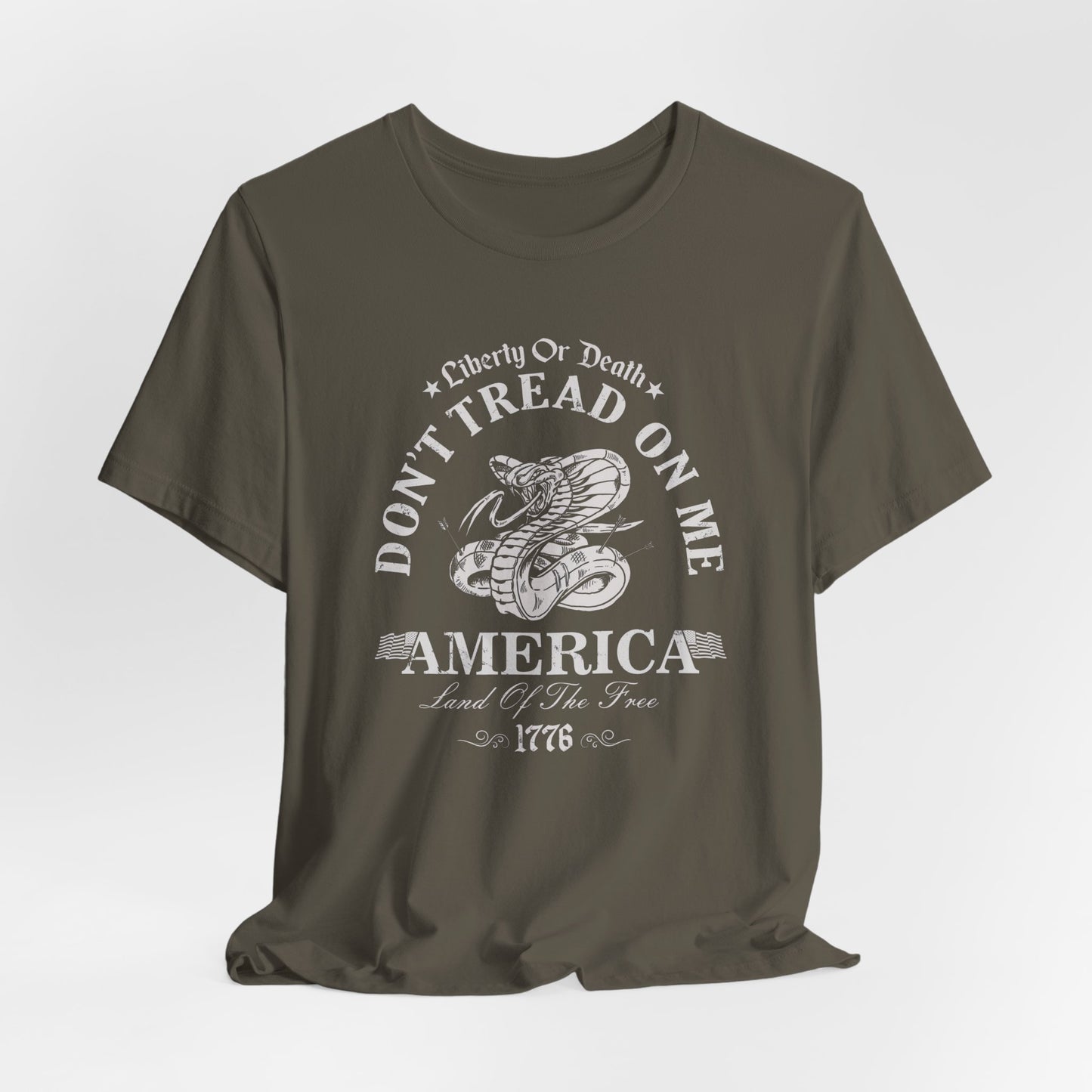 Liberty or Death, Don't Tread on Me Men's/Unisex premium T-Shirt - Premium T-Shirt from Old Glory 1776 Apparel - Just $26.99! Shop now at Old Glory 1776 Apparel