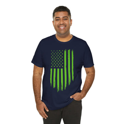 Green Flag Premium Unisex T-Shirt - Premium T-Shirt from Old Glory 1776 Apparel - Just $26.99! Shop now at Old Glory 1776 Apparel