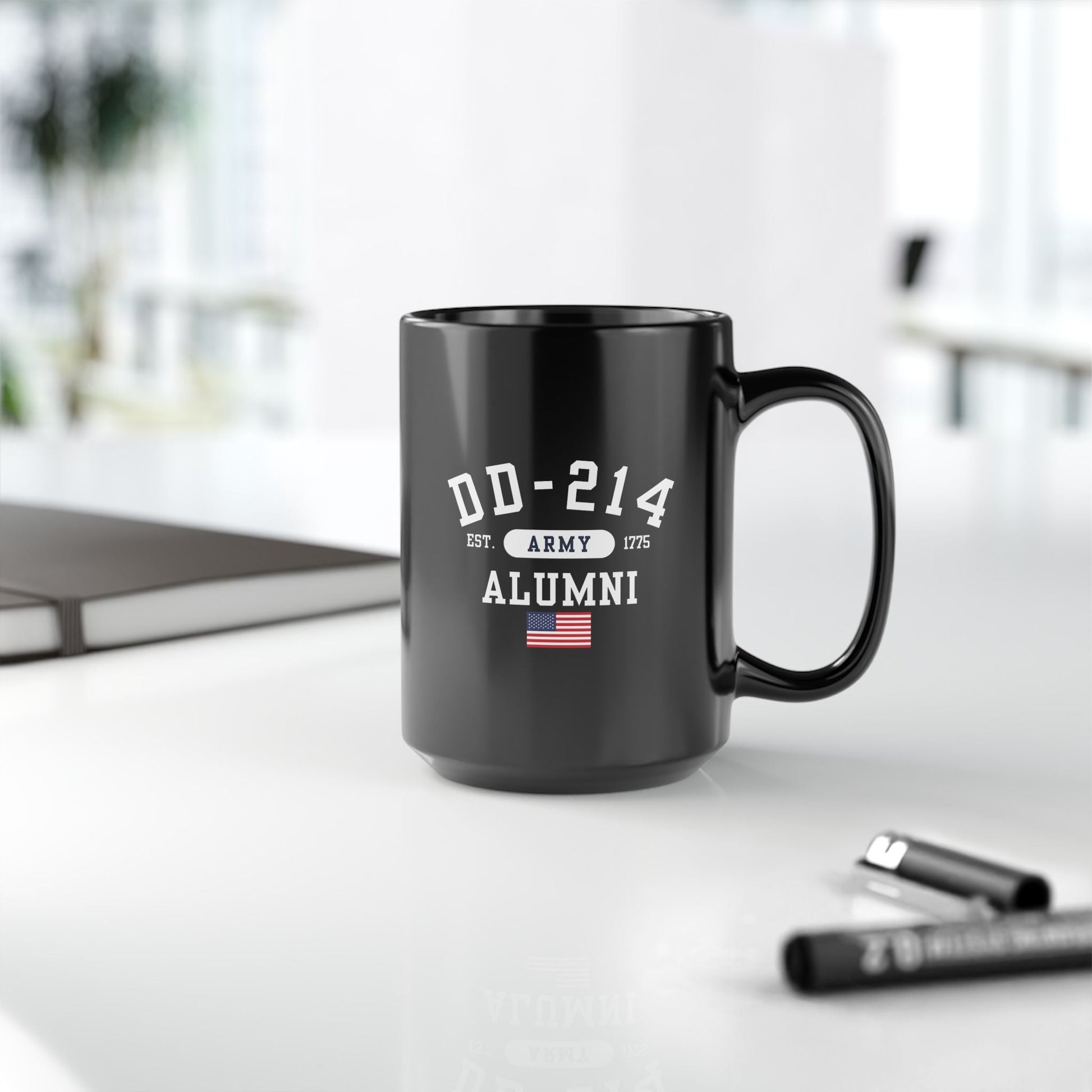 DD-214 Alumni (U.S. Army) Black Mug - 11oz-15oz, Military Retirement Gift, Patriotic Mug - Premium Mug from Old Glory 1776 Apparel - Just $19.99! Shop now at Old Glory 1776 Apparel