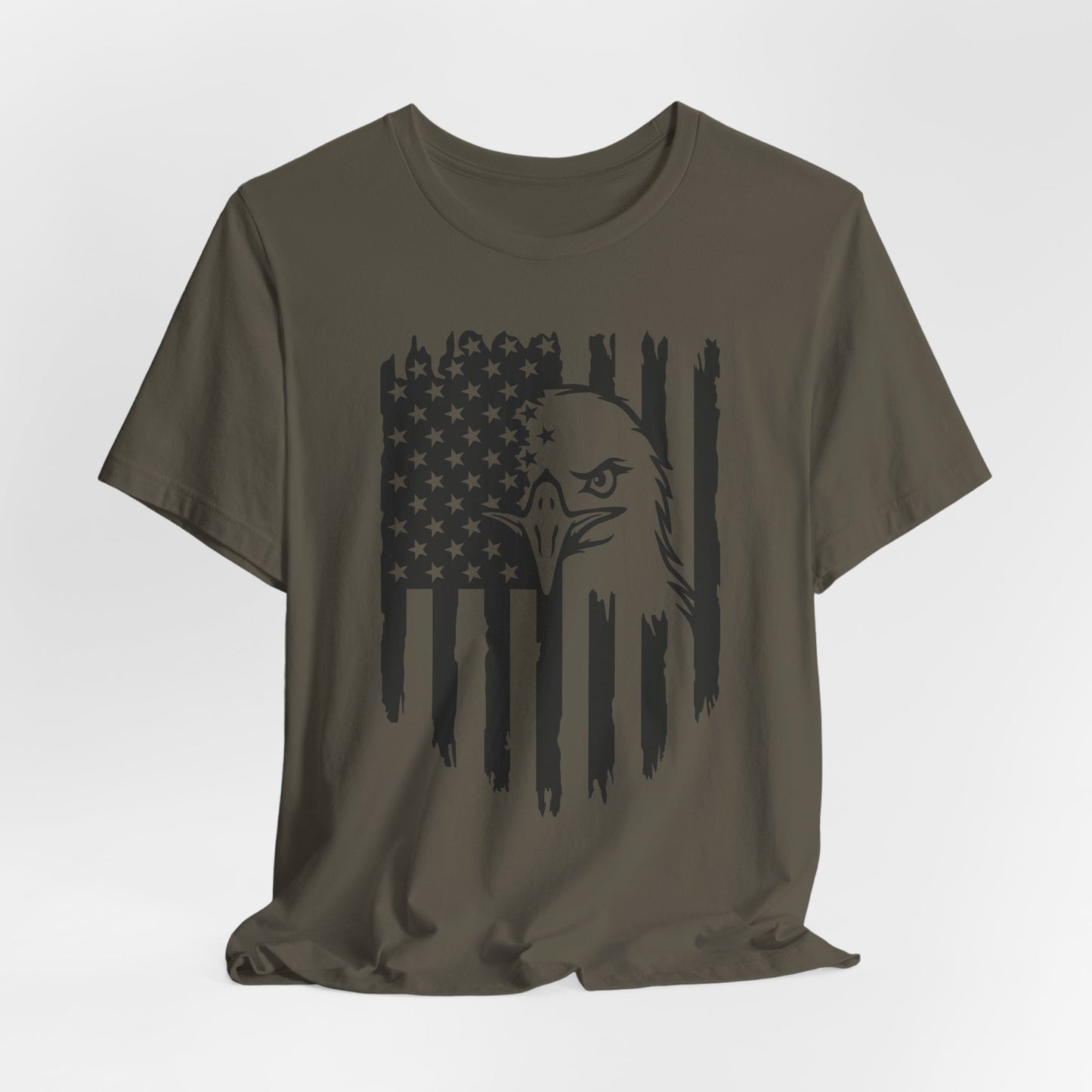 Patriotic Eagle Flag Unisex T-Shirt - Premium T-Shirt from Printify - Just $26.99! Shop now at Old Glory 1776 Apparel