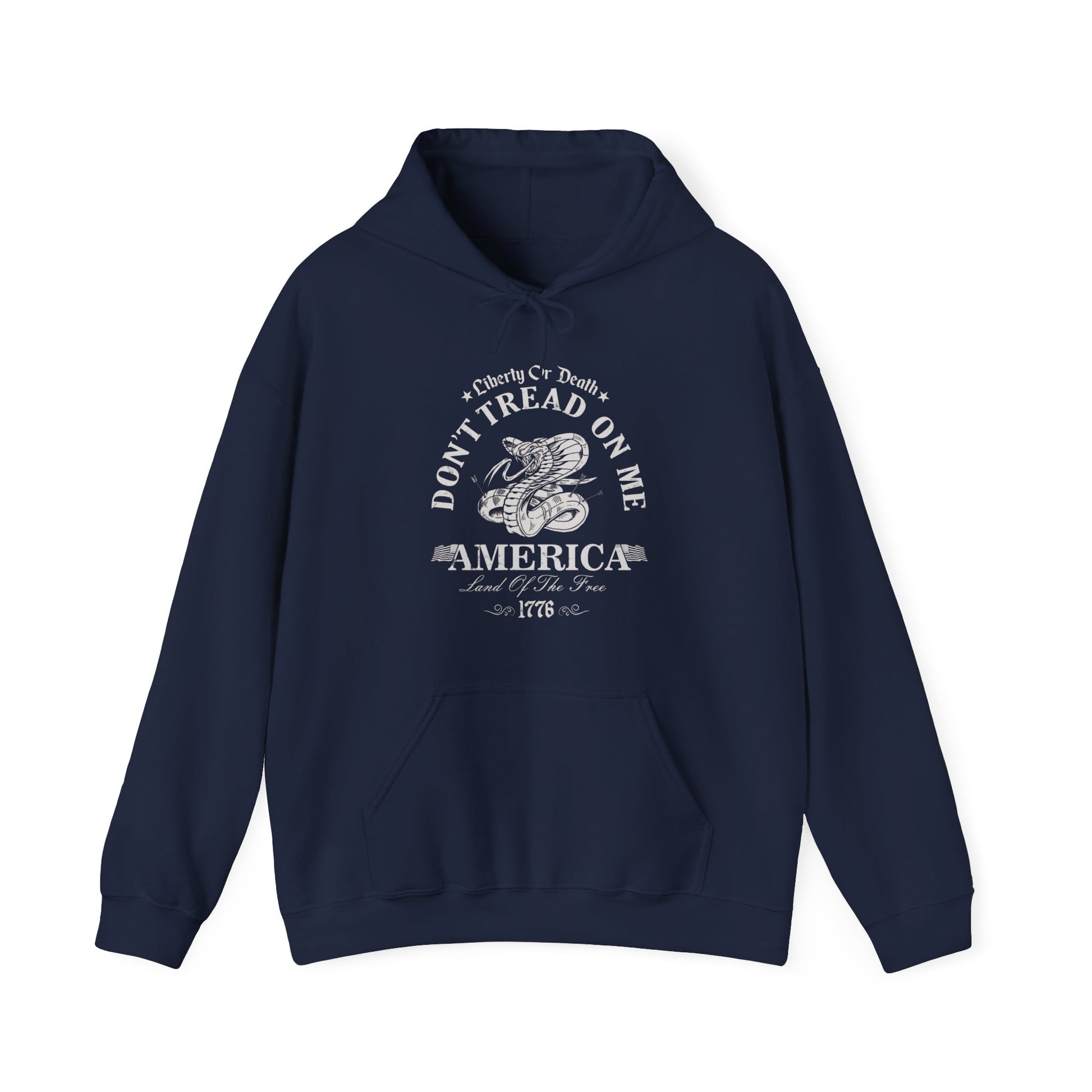 Liberty or Death Don't Tread on Me Unisex Hoodie - Premium Hoodie from Printify - Just $39.99! Shop now at Old Glory 1776 Apparel