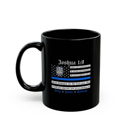 Thin Blue Line Duty Honor Courage Black Mug, (11oz-15oz) Back the Blue, Police Officer Gift, Law Enforcement Support Coffee Cup - Premium Mug from Old Glory 1776 Apparel - Just $19.99! Shop now at Old Glory 1776 Apparel