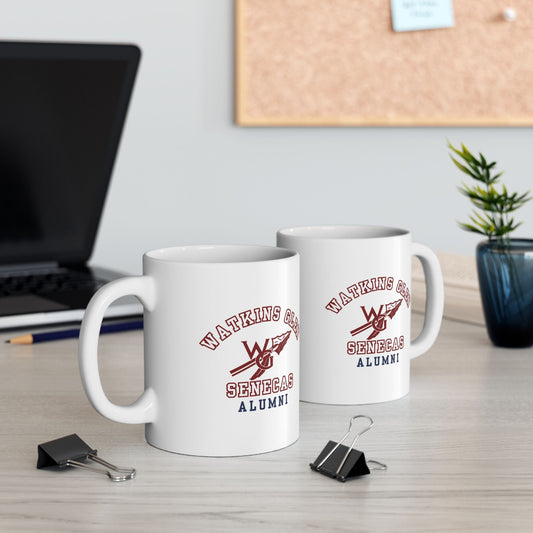 Watkins Glen Senecas Alumni White Mug (11oz, 15oz) - Premium Mug from Printify - Just $19.99! Shop now at Old Glory 1776 Apparel