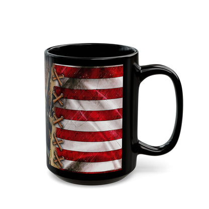 2nd Amendment Flag W/ Rifle Black Mug (11oz, 15oz) - Premium Mug from Old Glory 1776 Apparel - Just $19.99! Shop now at Old Glory 1776 Apparel