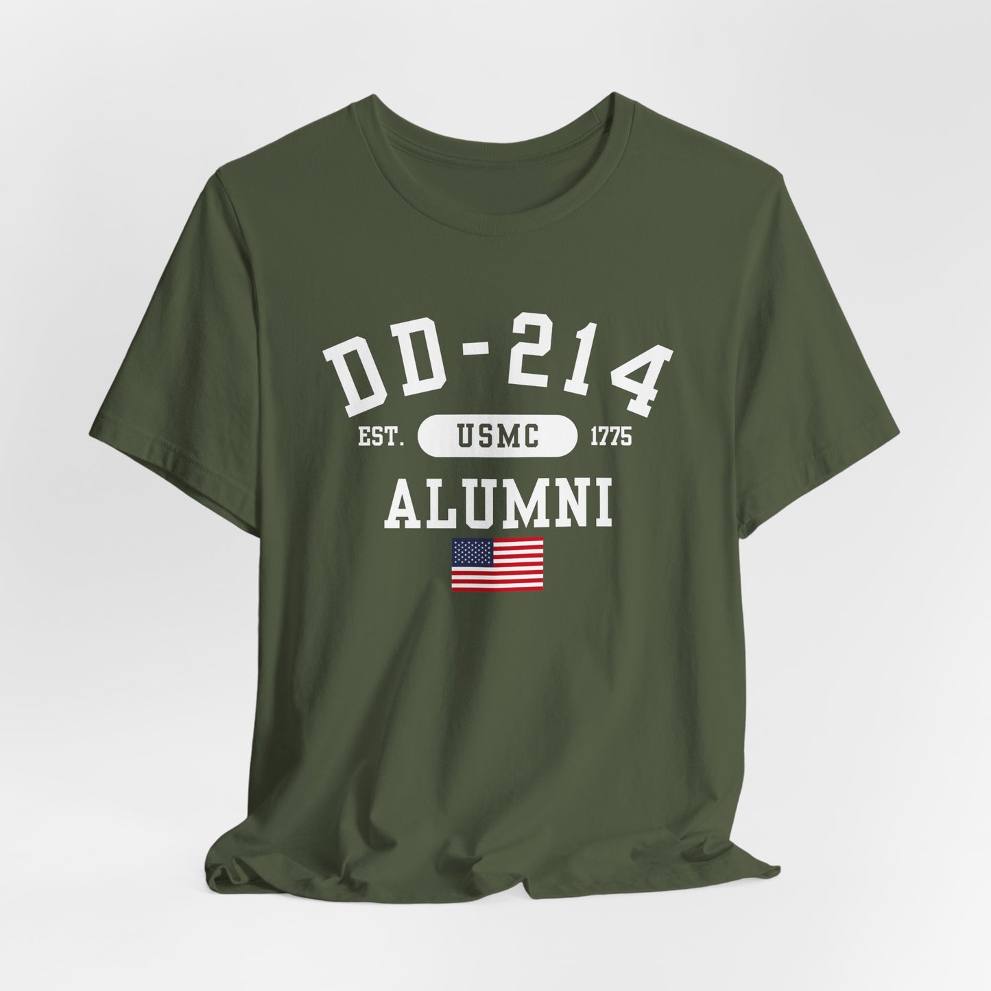 DD-214 Alumni (USMC) Military Retirement T-Shirt, US Marine Veteran Tee, Army Gift, Patriotic Shirt, Veteran's Day Clothing - Premium T-Shirt from Old Glory 1776 Apparel - Just $26.99! Shop now at Old Glory 1776 Apparel