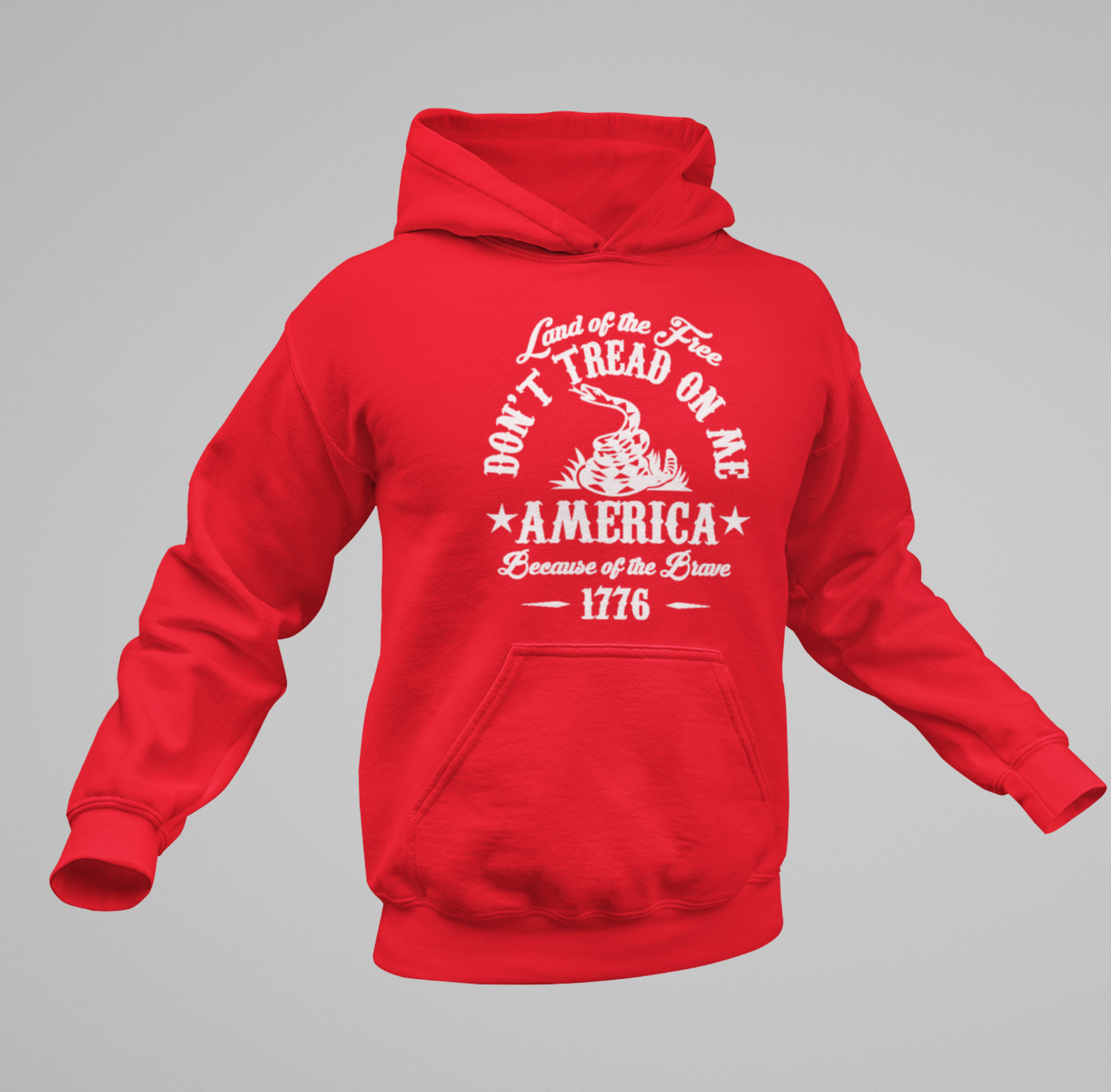 Liberty or Death Don't Tread on Me, Land of the Free Because of The Brave Unisex Hoodie - Premium Hoodie from Old Glory 1776 Apparel - Just $39.99! Shop now at Old Glory 1776 Apparel