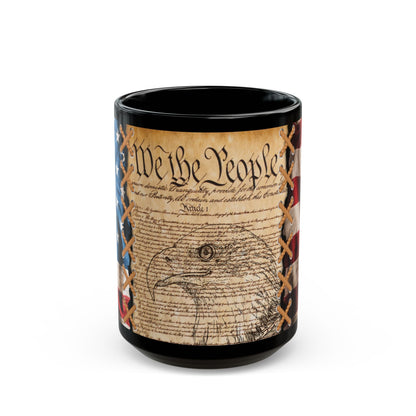 We The People Patriotic Mug, (11oz, 15oz) Constitutional Flag Coffee Cup, America Freedom, Independence Day Gift, US Constitution - Premium Mug from Old Glory 1776 Apparel - Just $19.99! Shop now at Old Glory 1776 Apparel