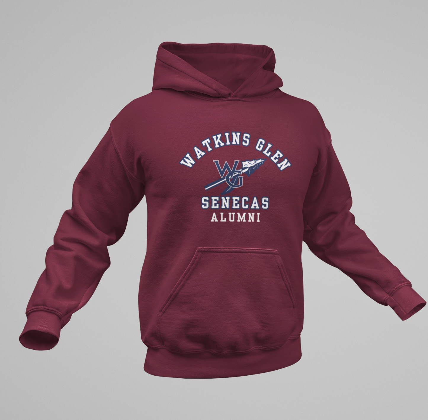 Watkins Glen Senecas Alumni Unisex Heavy Blend™ Hooded Sweatshirt. School Spirit, School Pride - Premium Hoodie from Printify - Just $39.99! Shop now at Old Glory 1776 Apparel