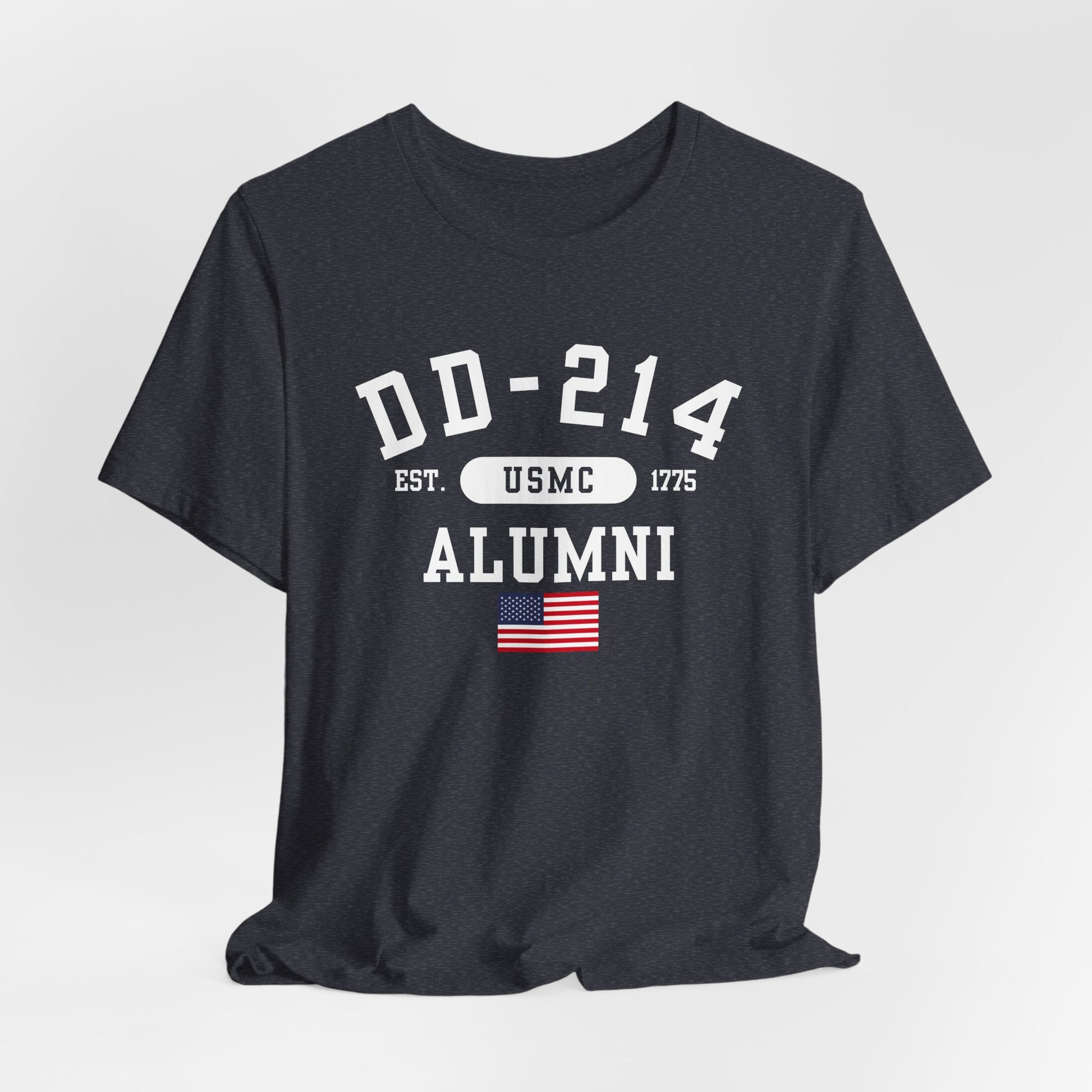 DD-214 Alumni (USMC) Military Retirement T-Shirt, US Marine Veteran Tee, Army Gift, Patriotic Shirt, Veteran's Day Clothing - Premium T-Shirt from Old Glory 1776 Apparel - Just $26.99! Shop now at Old Glory 1776 Apparel