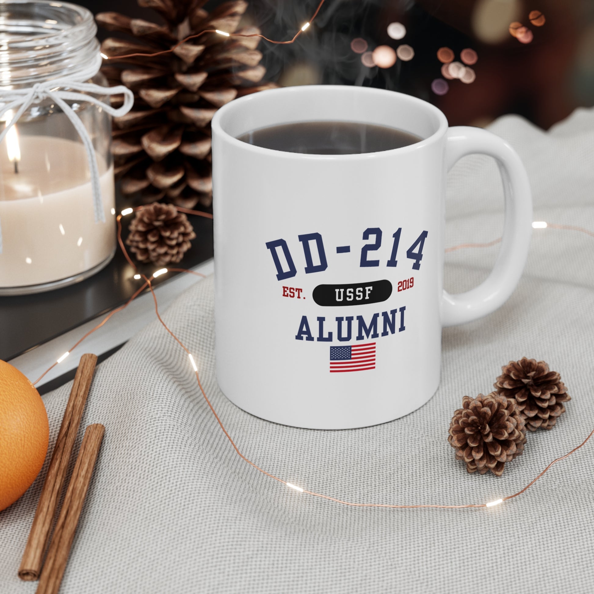 DD-214 Alumni Mug, (USSF) 11oz-15oz - Veteran Gift, Military Retirement, Gift for Soldier, Space Force Veteran Coffee Cup - Premium Mug from Old Glory 1776 Apparel - Just $19.99! Shop now at Old Glory 1776 Apparel