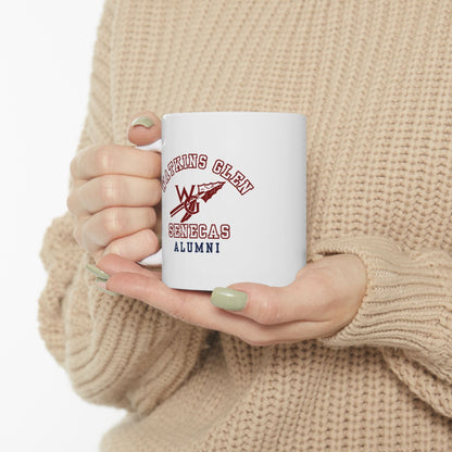 Watkins Glen Senecas Alumni White Mug (11oz, 15oz) - Premium Mug from Printify - Just $19.99! Shop now at Old Glory 1776 Apparel