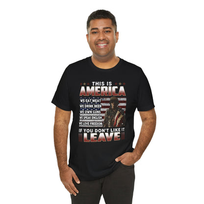 This is America Unisex T-Shirt - Premium T-Shirt from Printify - Just $26.99! Shop now at Old Glory 1776 Apparel