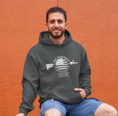 2nd Amendment, Giving Good Guys Guns Since 1791 Unisex Hoodie, Gun Rights, Pro Second Amendment Sweater, Patriotic Gun Owner - Premium Hoodie from Printify - Just $39.99! Shop now at Old Glory 1776 Apparel