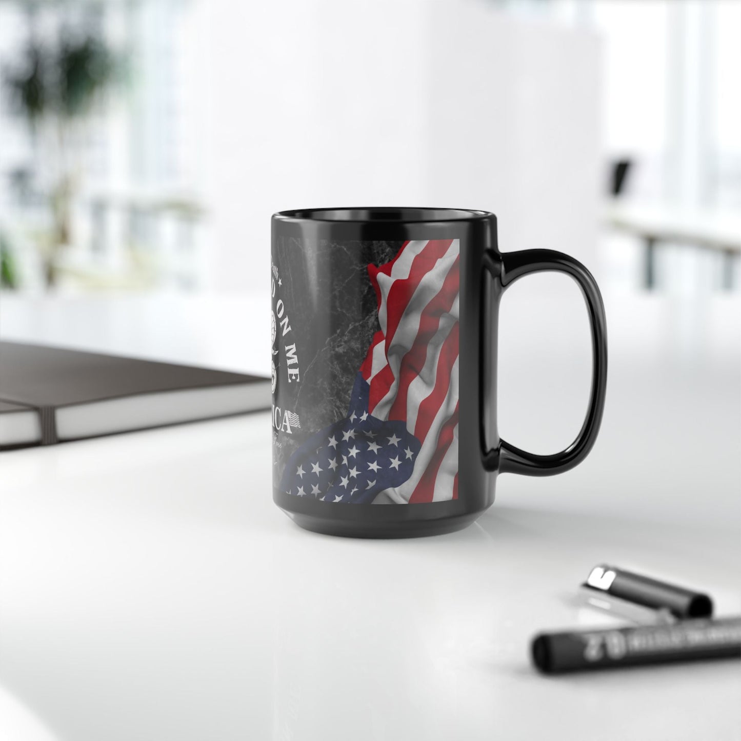 Liberty or Death, Don't Tread on Me Black Mug (11oz, 15oz) - Premium Mug from Old Glory 1776 Apparel - Just $19.99! Shop now at Old Glory 1776 Apparel