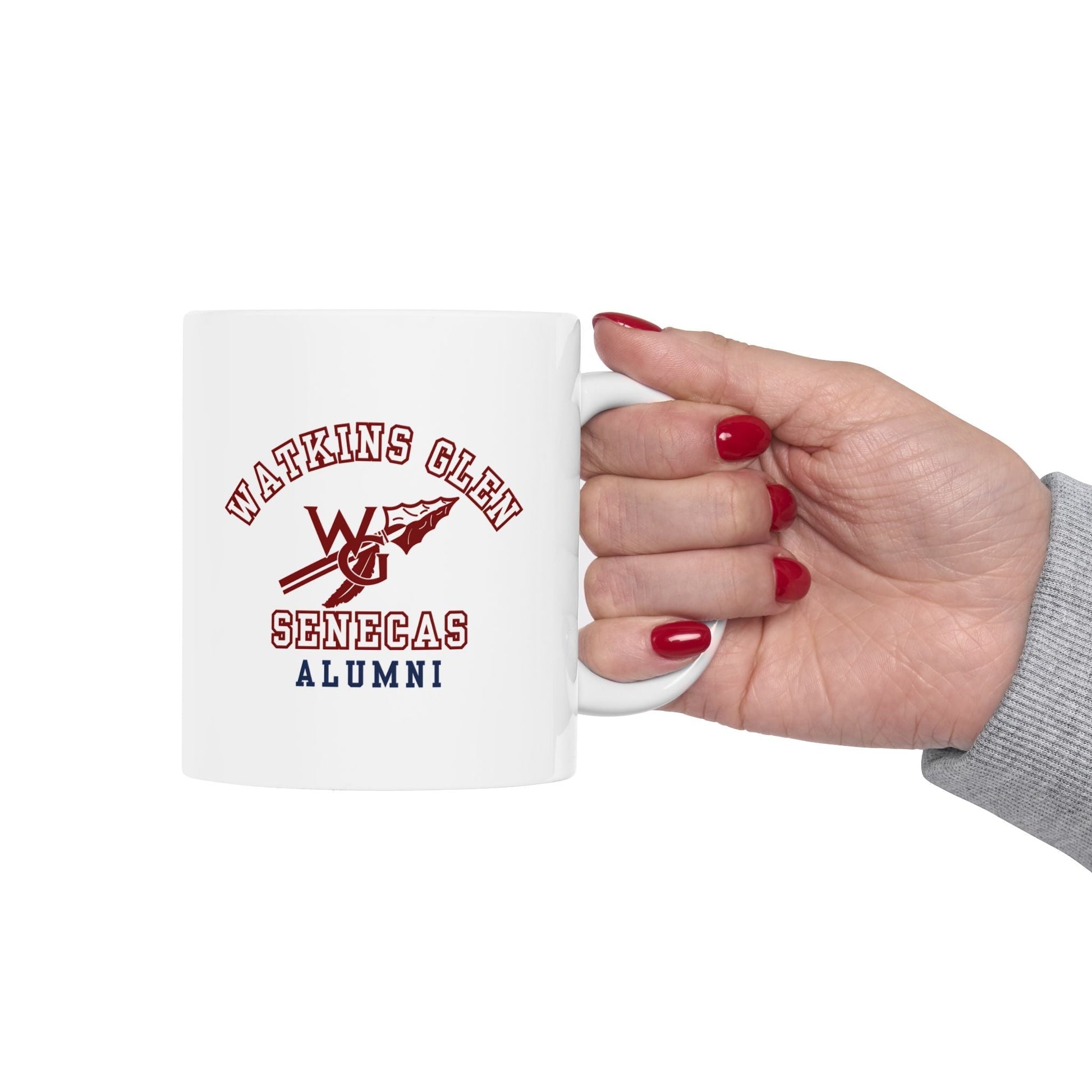 Watkins Glen Senecas Alumni White Mug (11oz, 15oz) - Premium Mug from Printify - Just $19.99! Shop now at Old Glory 1776 Apparel