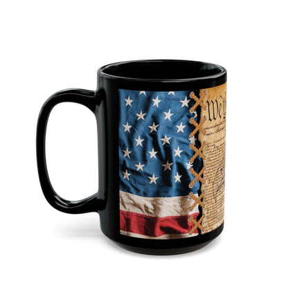 We The People Patriotic Mug, (11oz, 15oz) Constitutional Flag Coffee Cup, America Freedom, Independence Day Gift, US Constitution - Premium Mug from Old Glory 1776 Apparel - Just $19.99! Shop now at Old Glory 1776 Apparel