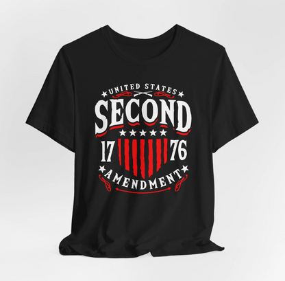 United States 2nd Amendment, 1776 Unisex T-Shirt, Patriotic Tee, Freedom Liberty Tee, 2nd Amendment Merch, American Patriot Top - Premium T-Shirt from Printify - Just $26.99! Shop now at Old Glory 1776 Apparel