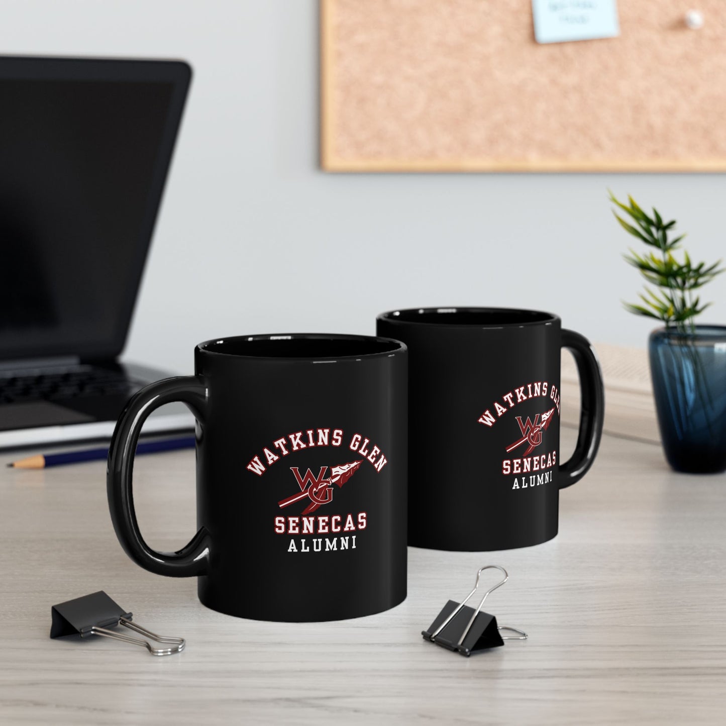 Watkins Glen Senecas Alumni Black Mug (11oz, 15oz) - Premium Mug from Printify - Just $19.99! Shop now at Old Glory 1776 Apparel