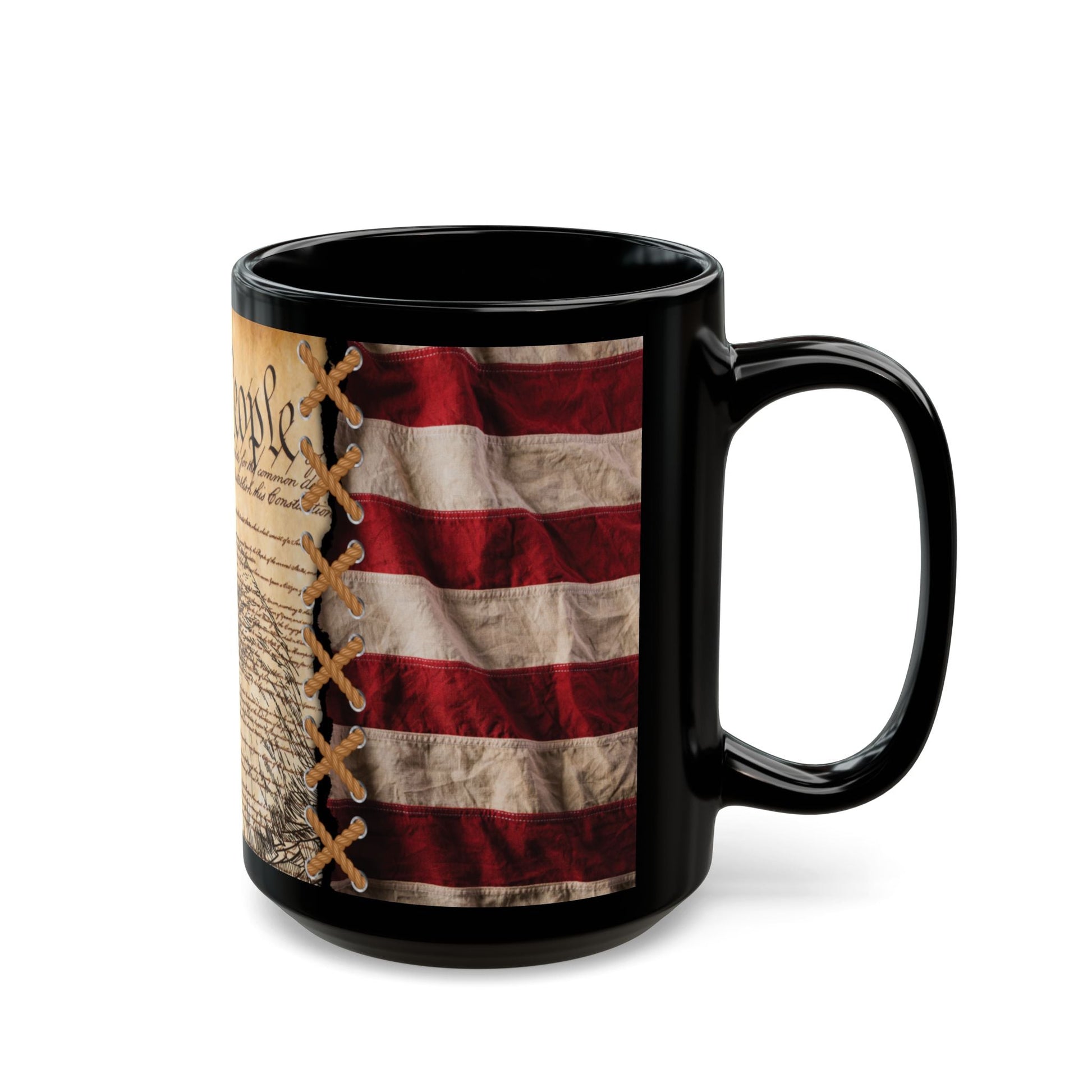 We The People Patriotic Mug, (11oz, 15oz) Constitutional Flag Coffee Cup, America Freedom, Independence Day Gift, US Constitution - Premium Mug from Old Glory 1776 Apparel - Just $19.99! Shop now at Old Glory 1776 Apparel