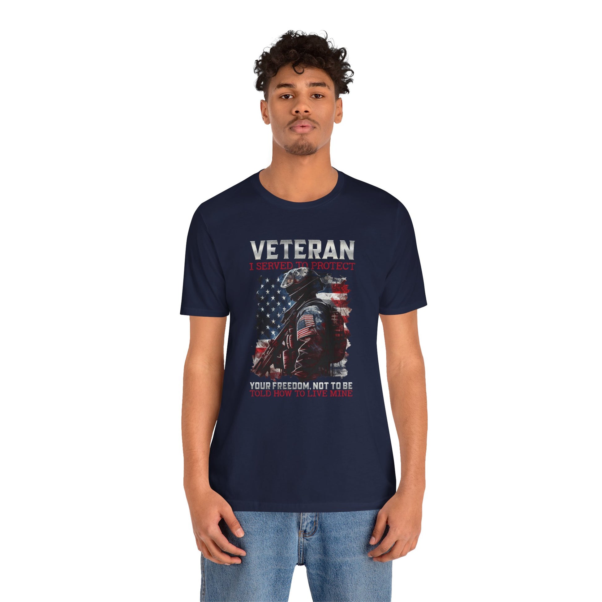 Veteran I served to protect Unisex t-shirt - Premium T-Shirt from Printify - Just $26.99! Shop now at Old Glory 1776 Apparel