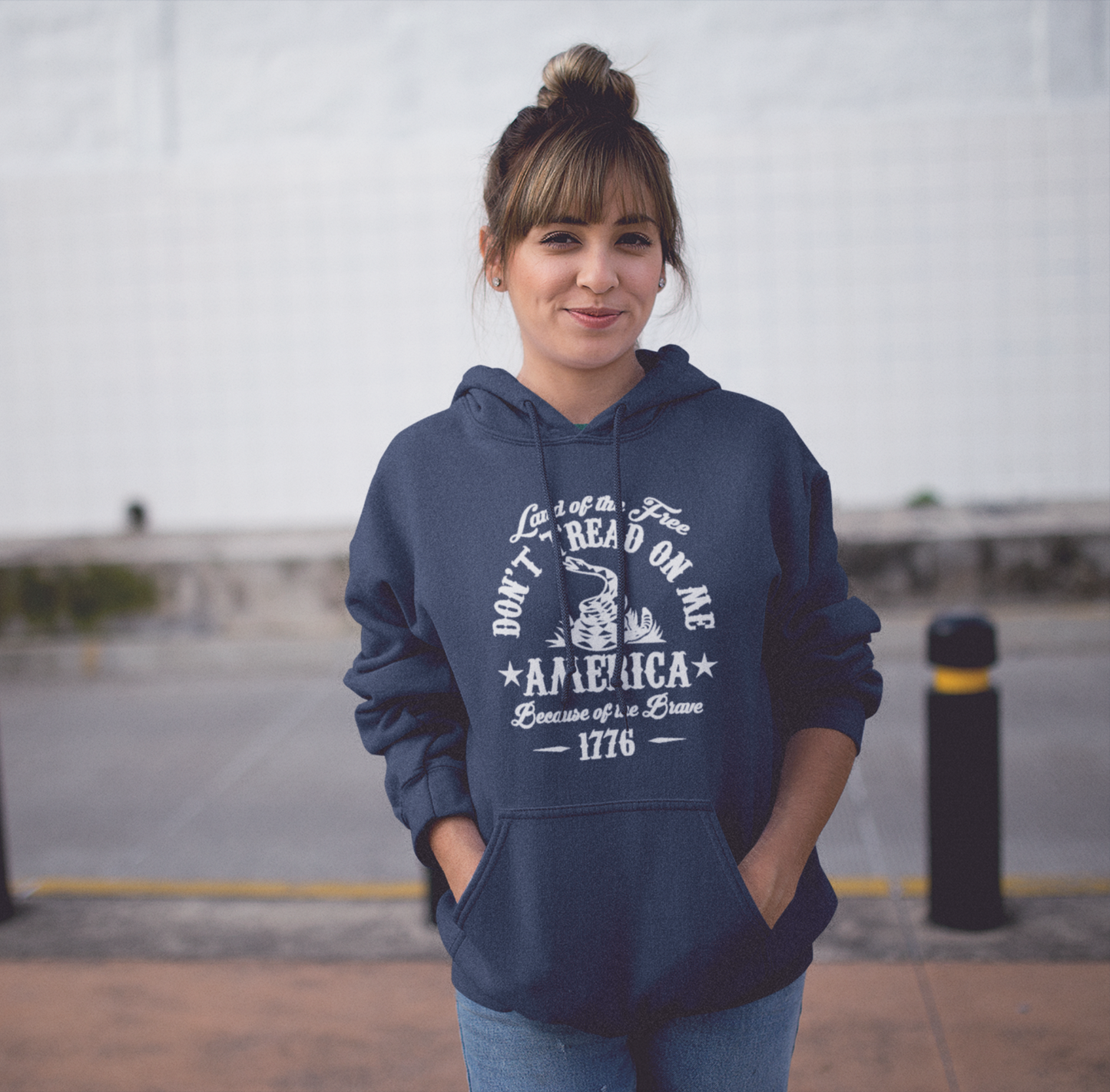 Liberty or Death Don't Tread on Me, Land of the Free Because of The Brave Unisex Hoodie - Premium Hoodie from Printify - Just $39.99! Shop now at Old Glory 1776 Apparel