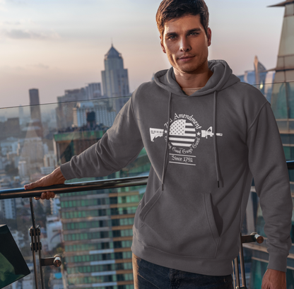 2nd Amendment, Giving Good Guys Guns Since 1791 Unisex Hoodie, Gun Rights, Pro Second Amendment Sweater, Patriotic Gun Owner - Premium Hoodie from Printify - Just $39.99! Shop now at Old Glory 1776 Apparel