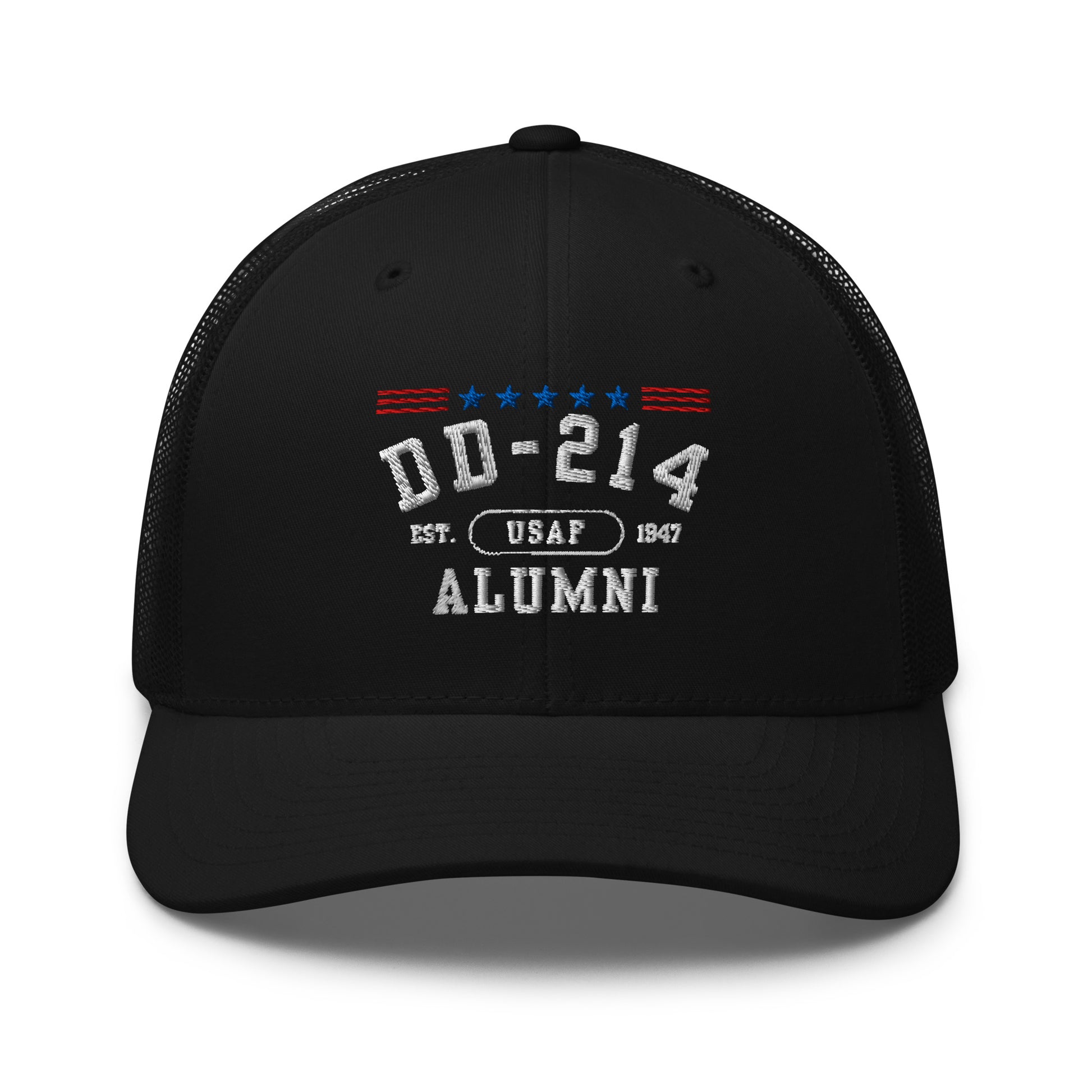 DD-214 Alumni (US Air Force) Trucker Hat , Military Retirement Gift - Premium Trucker Cap from Old Glory 1776 Apparel - Just $29.99! Shop now at Old Glory 1776 Apparel