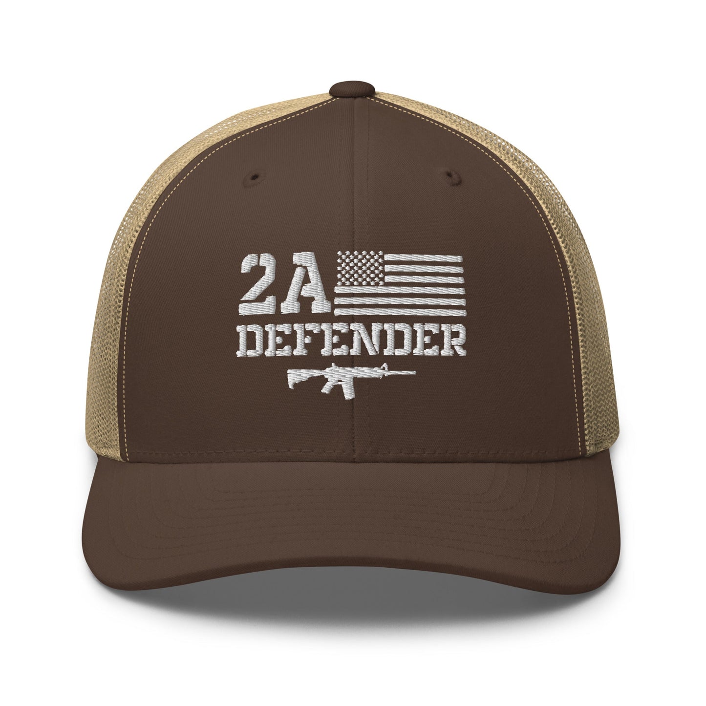 2A Defender Trucker Cap – 2nd Amendment Support in Style - Premium Trucker Cap from Old Glory 1776 Apparel - Just $29.99! Shop now at Old Glory 1776 Apparel