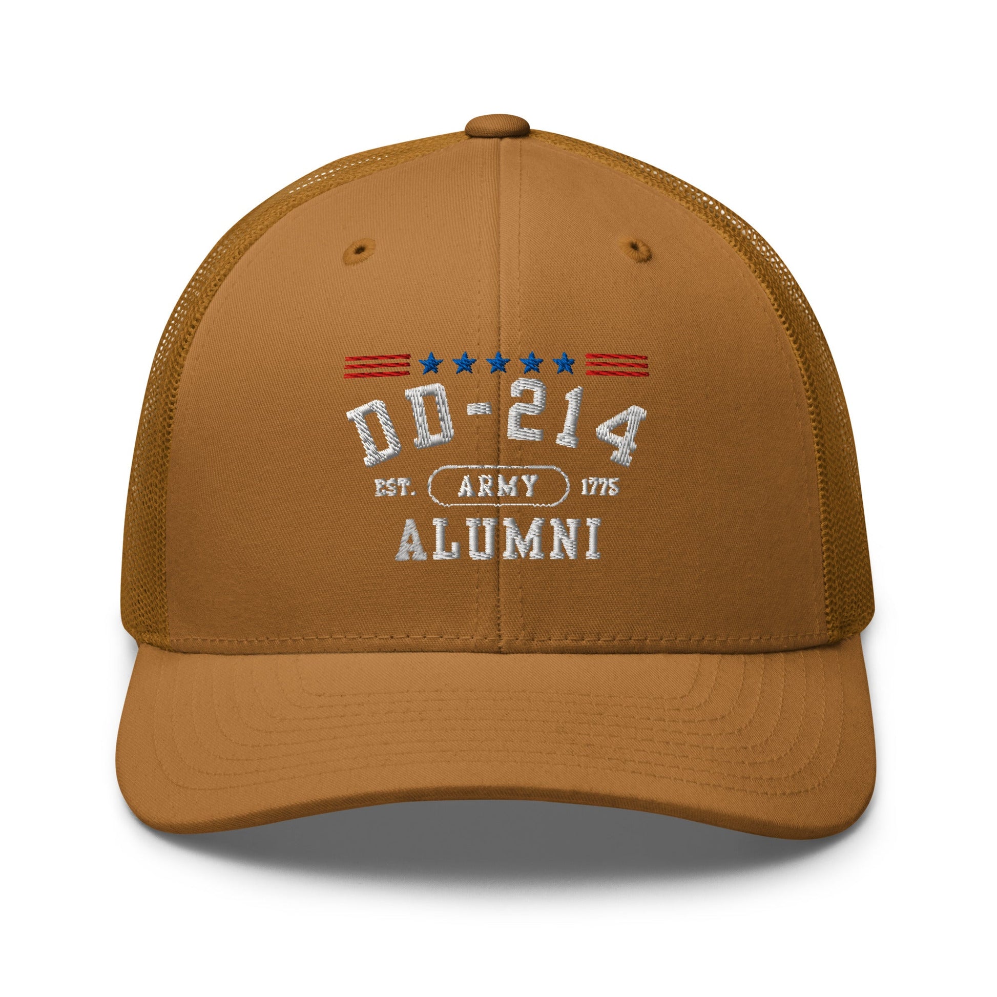 DD-214 Alumni Trucker Hat (US Army), Military Retirement Gift, Patriotic Cap - Premium Trucker Cap from Old Glory 1776 Apparel - Just $29.99! Shop now at Old Glory 1776 Apparel