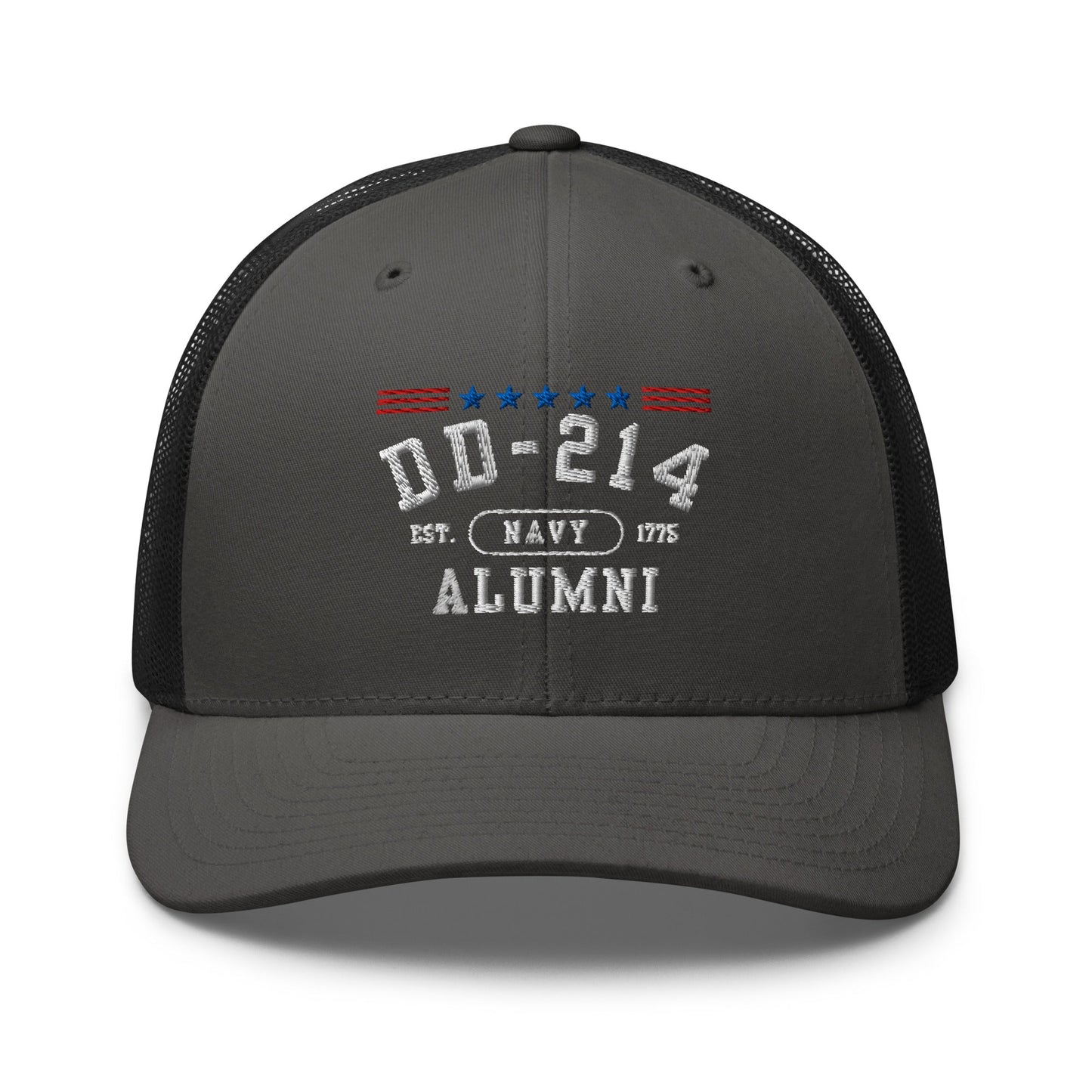 DD-214 Alumni Trucker Hat (US Navy), Military Retirement Gift - Premium Trucker Cap from Old Glory 1776 Apparel - Just $29.99! Shop now at Old Glory 1776 Apparel