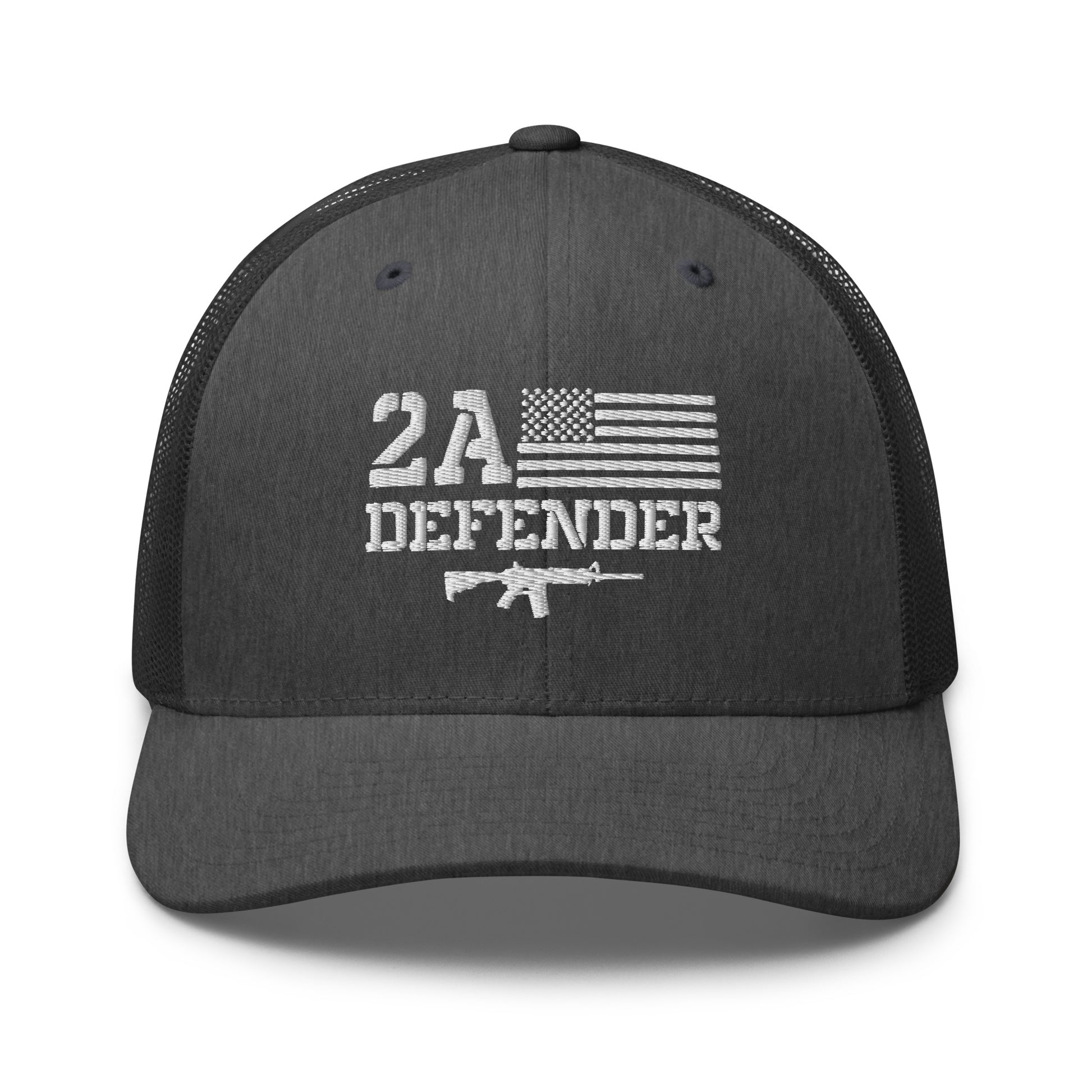 2A Defender Trucker Cap - Premium  from Old Glory 1776 Apparel - Just $29.99! Shop now at Old Glory 1776 Apparel