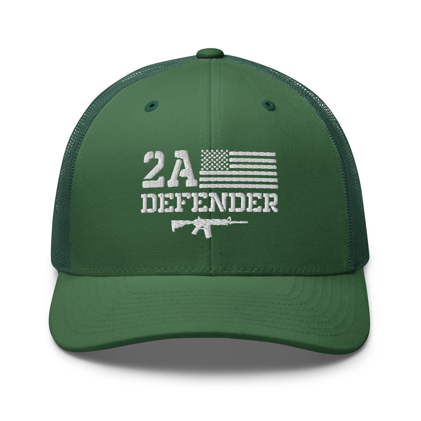 2A Defender Trucker Cap – 2nd Amendment Support in Style - Premium Trucker Cap from Old Glory 1776 Apparel - Just $29.99! Shop now at Old Glory 1776 Apparel